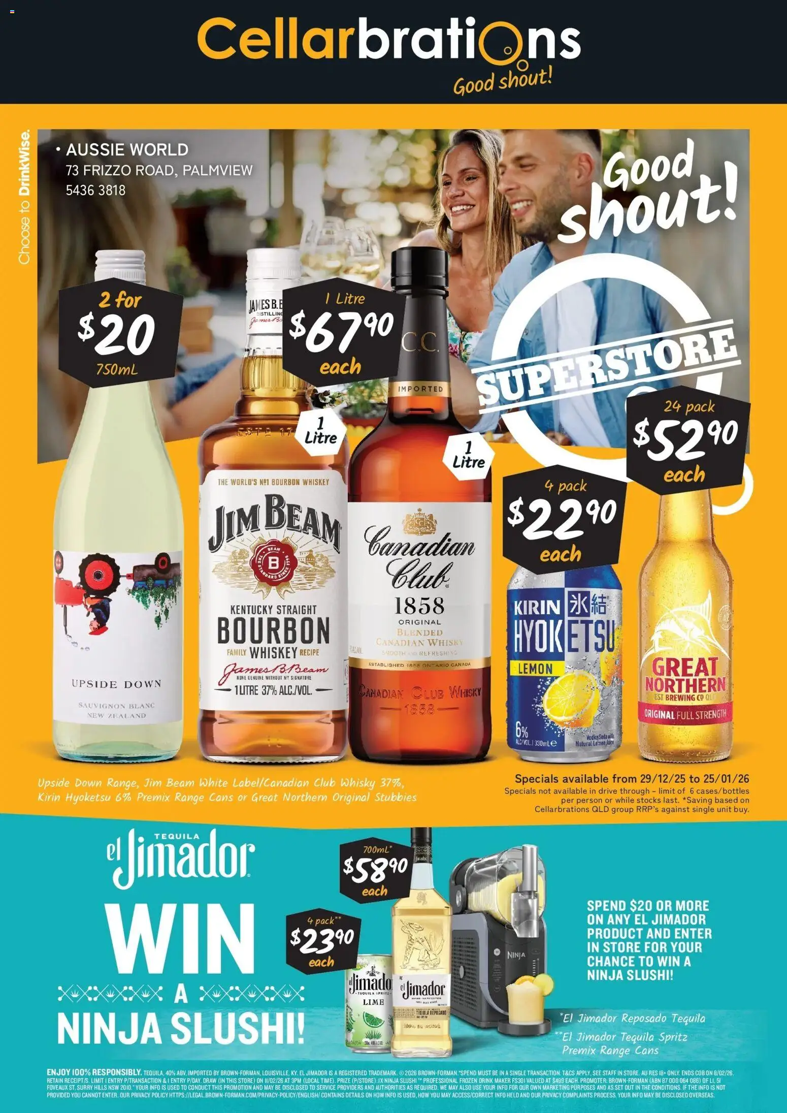 Cellarbrations catalogue - valid from 29.12.2025 | Page: 1 | Products: Bourbon, Vodka, Whiskey, Lemon