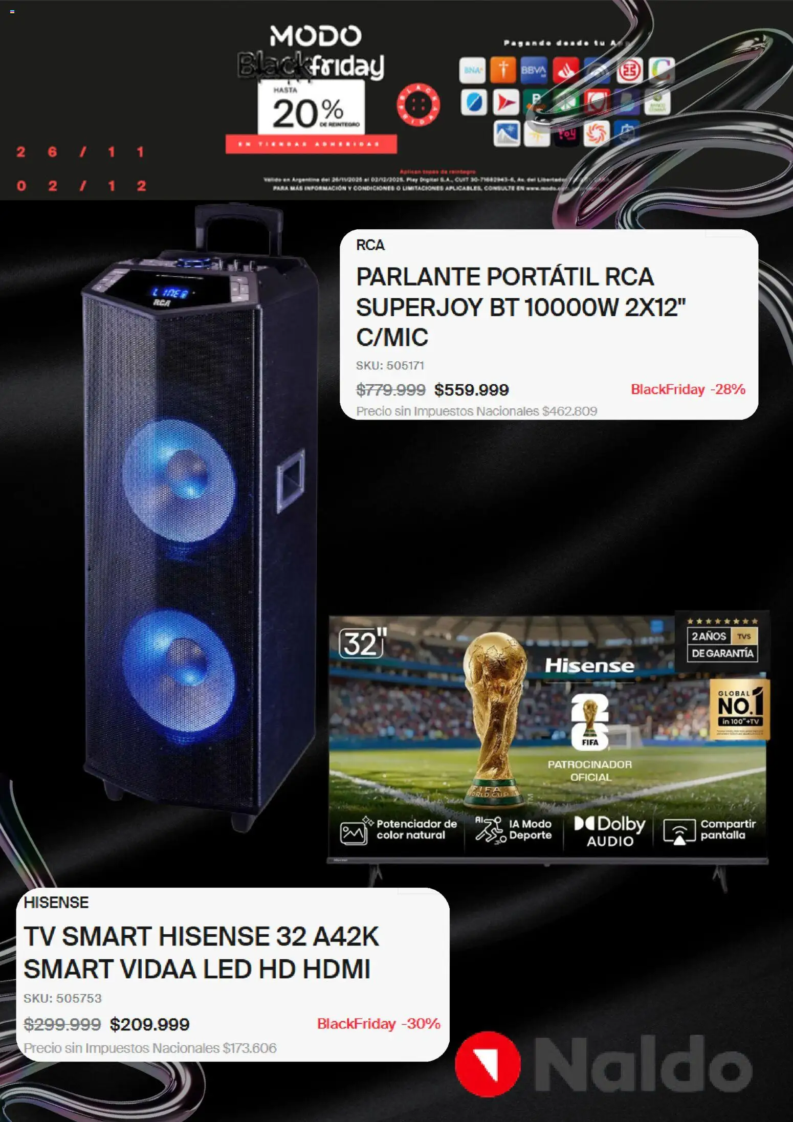 Naldo - Black Friday │ válido desde el 26.11.2025 | Página: 5 | Productos: Audio, Parlante