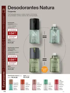 Natura - Ciclo 19/2025 - Pré-Visualização do folheto da loja Natura, válido de 26.11.2025 | Página: 176 | Produtos: Desodorante