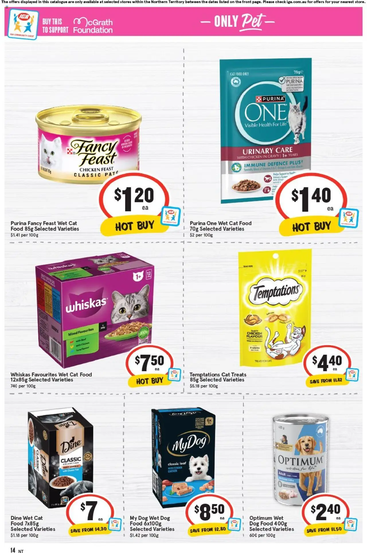 IGA catalogue - valid from 10.09.2025 | Page: 14 | Products: Chicken, Fish, Sauce, Foundation