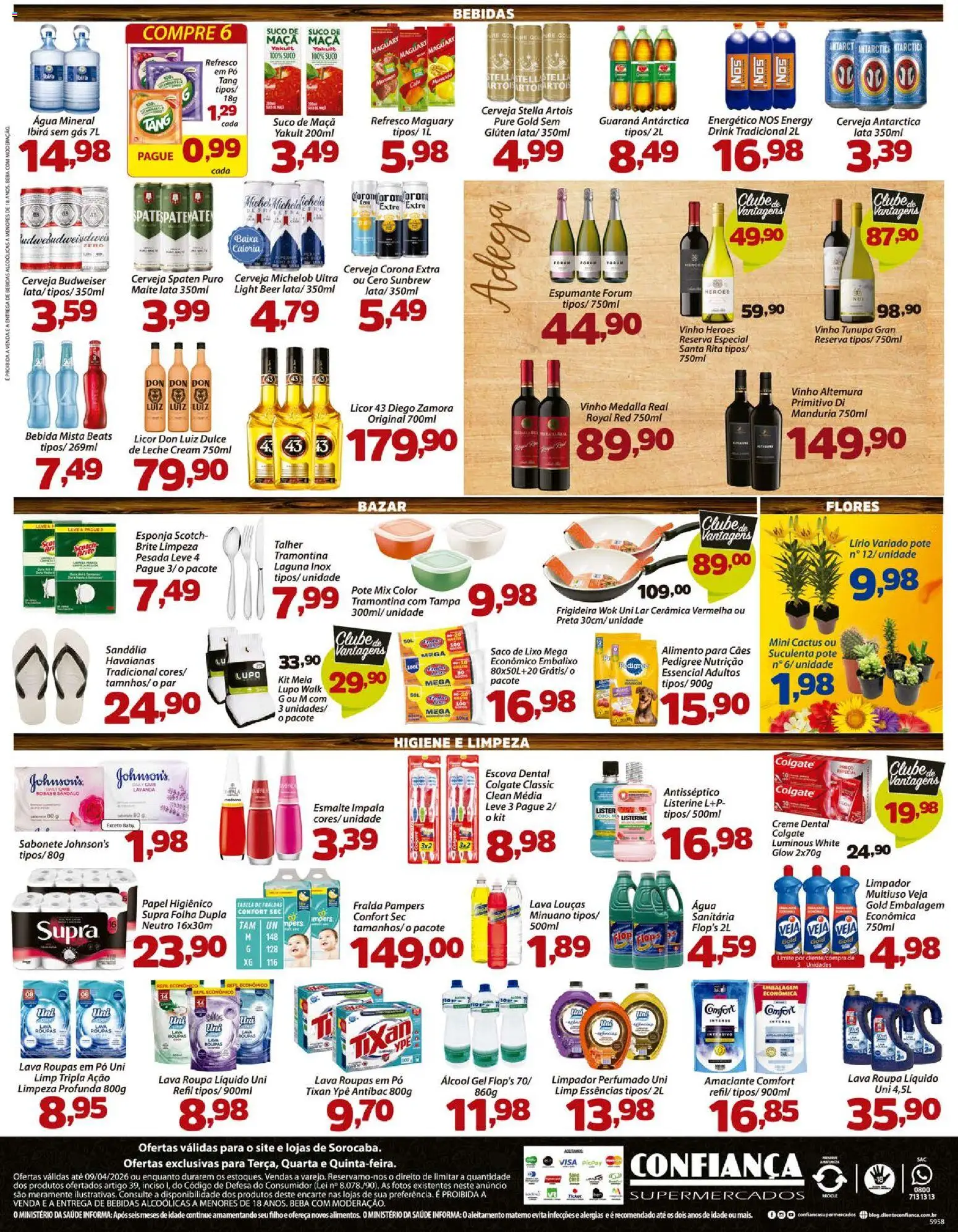 Confiança Folheto - válido de 07.04.2026 | Página: 4 | Produtos: Guaraná, Energético, Espumante, Licor 43