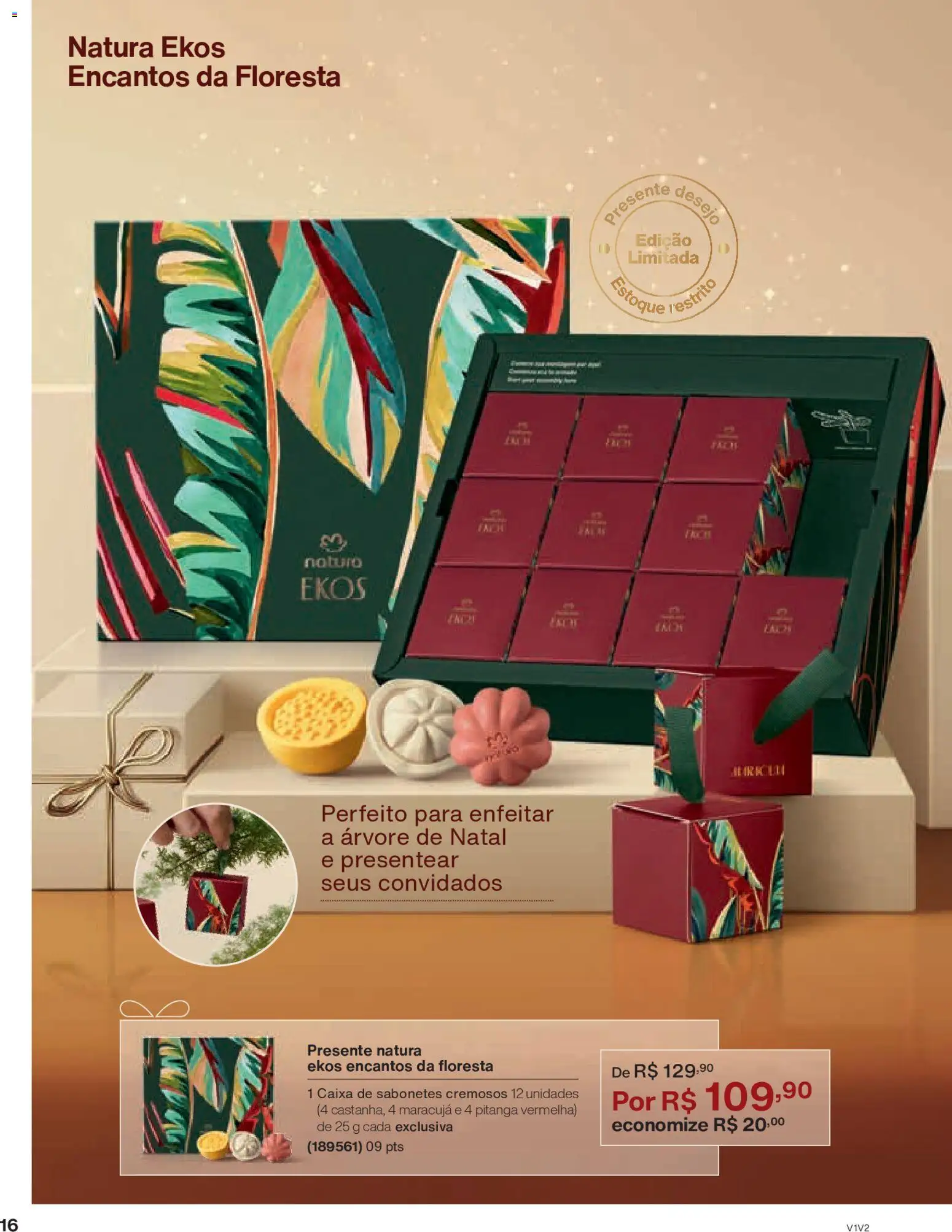 Natura Folheto - válido de 30.10.2025 | Página: 16 | Produtos: Maracujá, Caixa, Árvore de natal