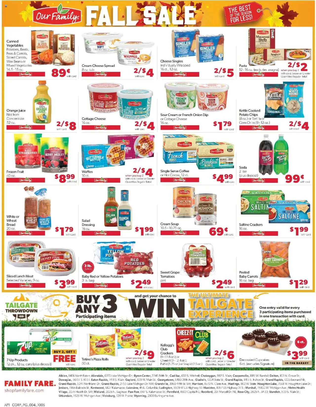 Family Fare Weekly Ad - valid from 05.10.2025 | Page: 5 | Products: Sour cream, Pasta, Potatoes, Lime