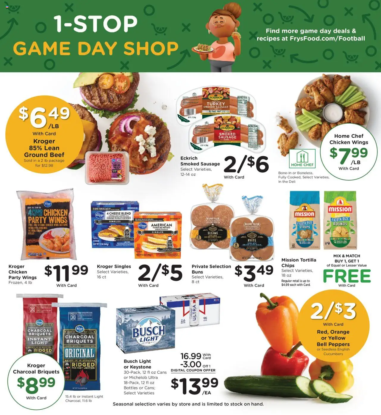 Fry's Food Weekly Ad - valid from 01.10.2025 | Page: 11 | Products: Chips, Cucumbers, Sausage, Game