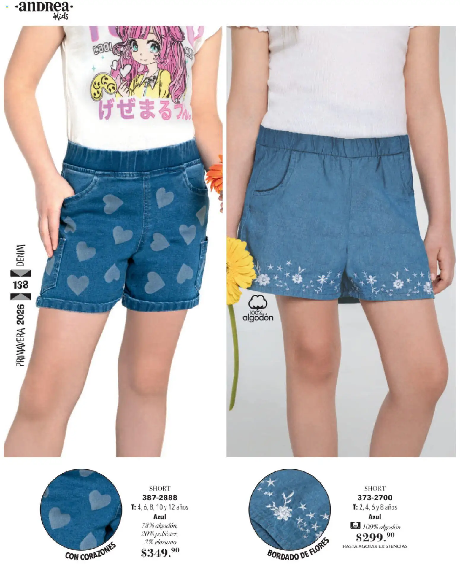 Nuevas ofertas de Andrea válidas en toda la República Mexicana desde el 25.01.2026. ¡Encuentra las mejores ofertas en Andrea catálogo Infantil! | Página: 94 | Productos: Algodón, Short