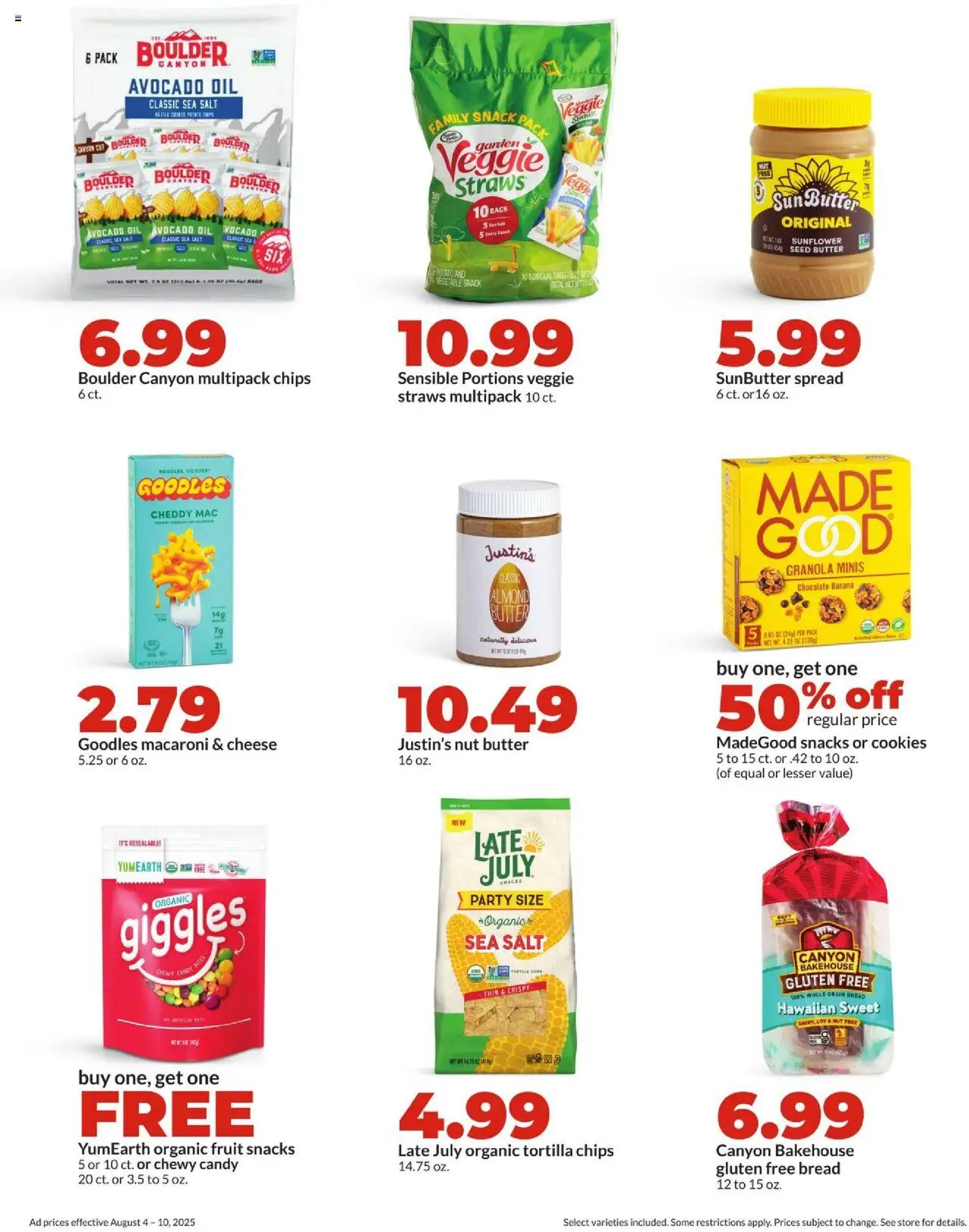 HyVee Weekly Ad - valid from 04.08.2025 | Page: 33 | Products: Chocolate, Chips, Avocado, Salt