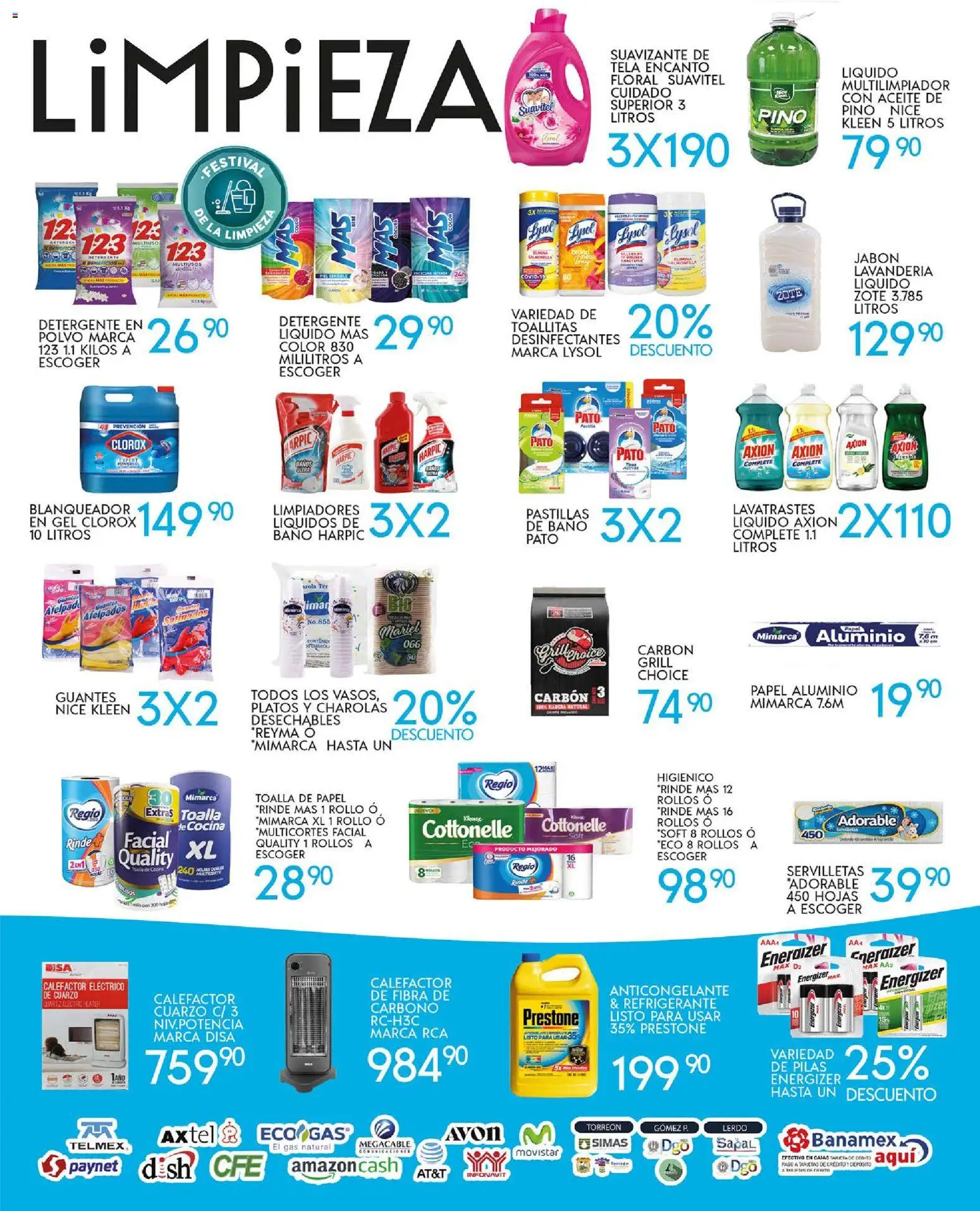 Nuevas ofertas de Alsuper válidas en toda la República Mexicana desde el 31.10.2025. ¡Encuentra las mejores ofertas en Alsuper folleto Laguna! | Página: 5 | Productos: Detergente, Polvo, Calefactor, Pilas