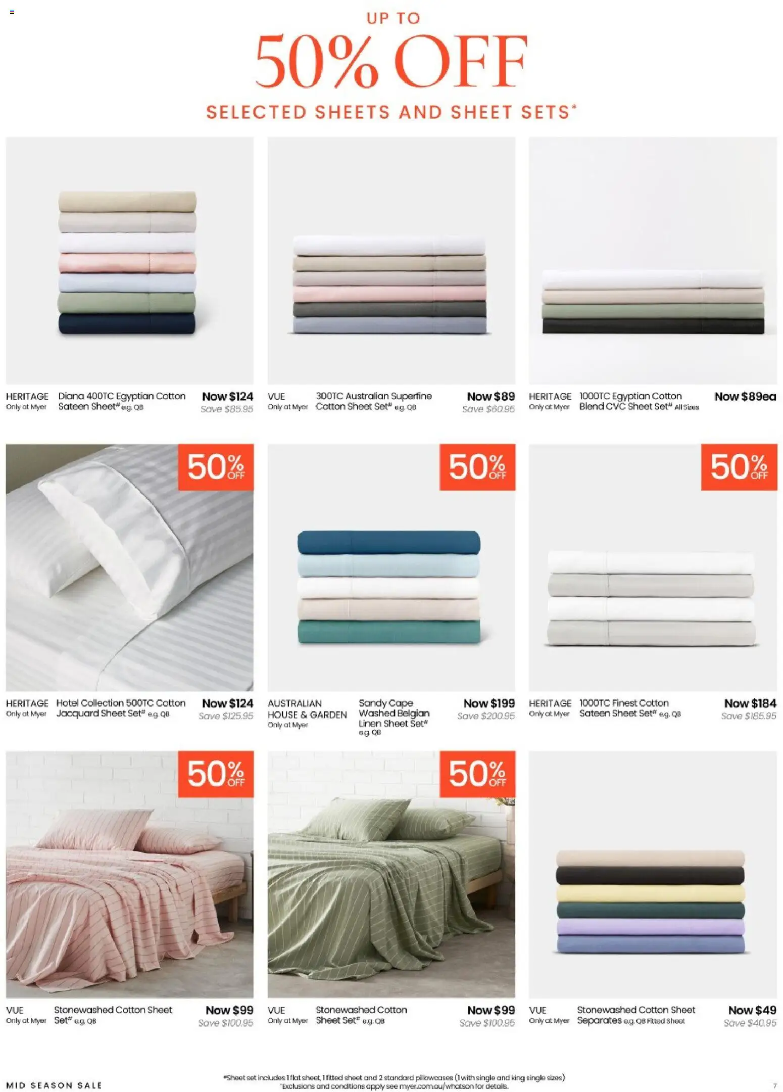 Myer catalogue - valid from 04.03.2026 | Page: 7 | Products: Linen