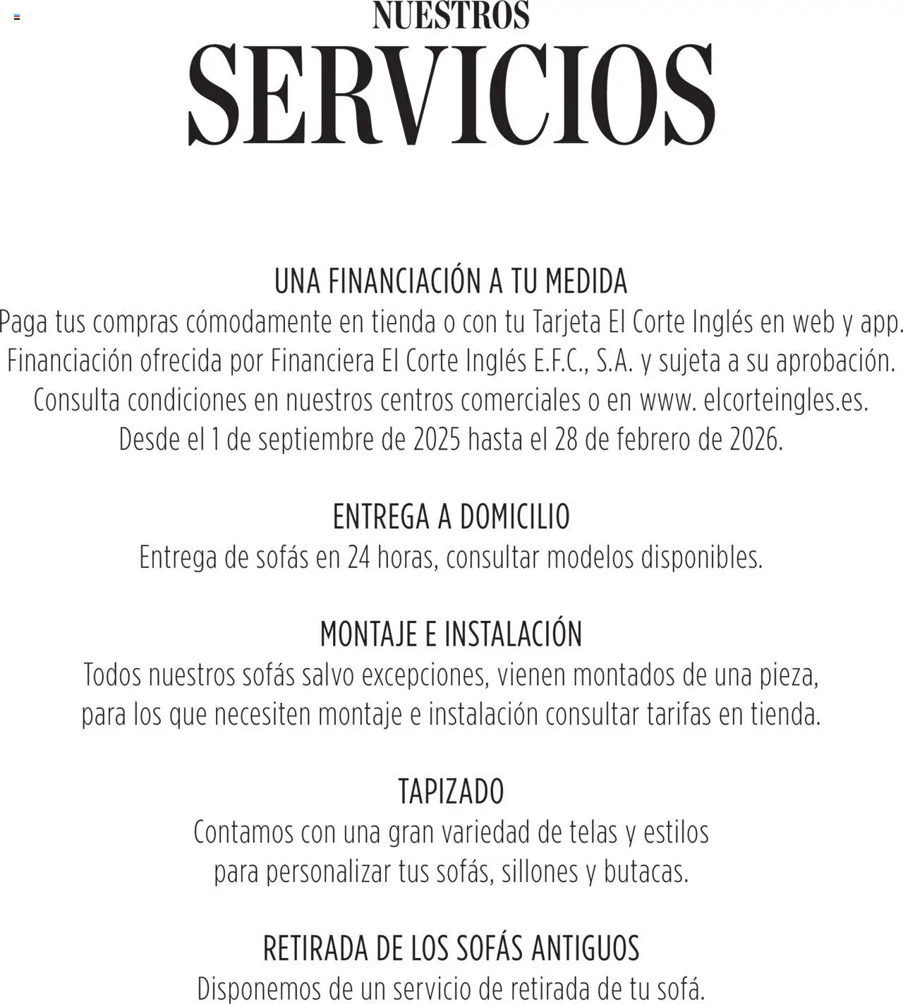 Nuevas ofertas de El Corte Inglés válidas en toda la República Mexicana desde el 14.10.2025. ¡Encuentra las mejores ofertas en El Corte Inglés - Catálogo Sofás! | Página: 4