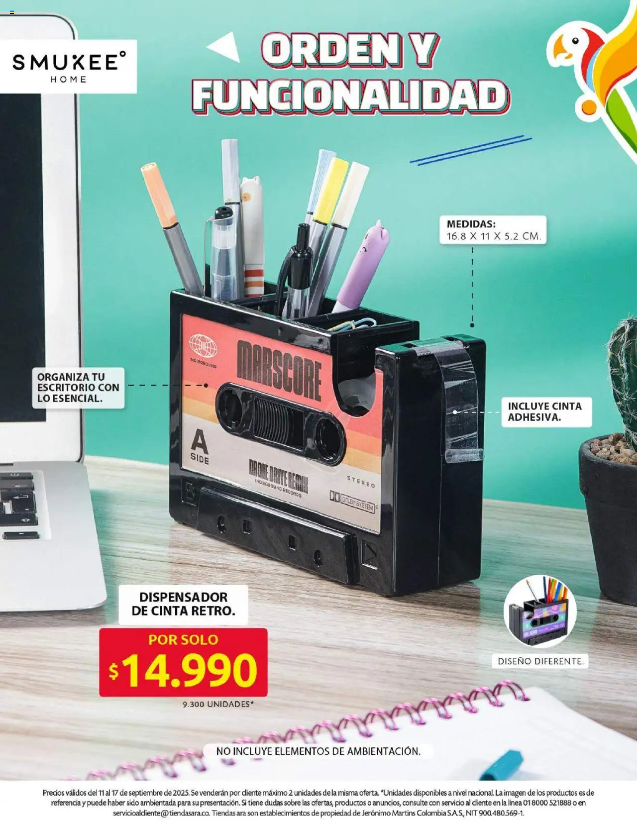 Ara revista - valida desde el 11.09.2025 | Página: 3 | Productos: Escritorio, Sobre, Cinta, Dispensador