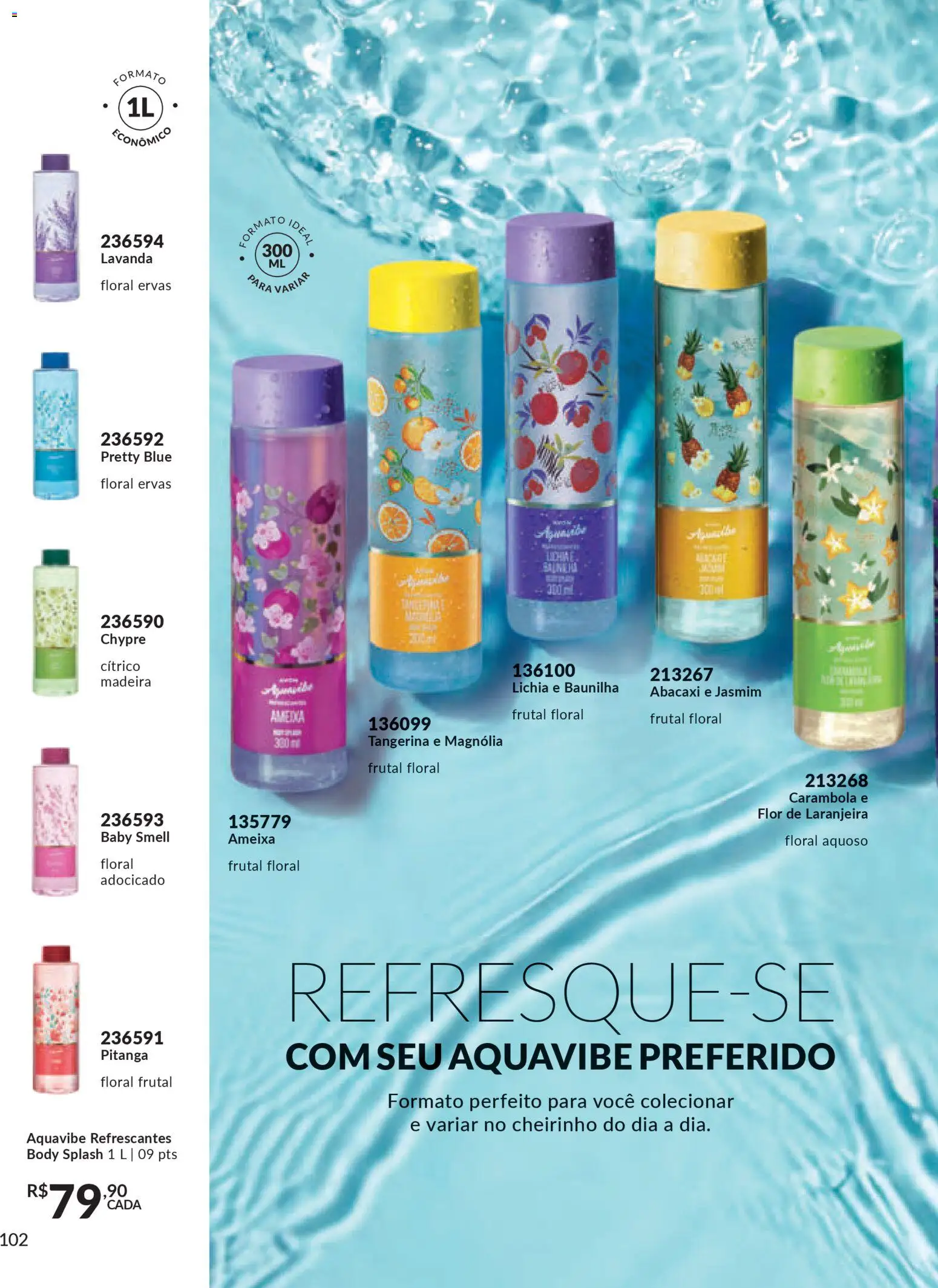 Avon Folheto - válido de 18.02.2026 | Página: 102 | Produtos: Lichia, Abacaxi, Body, Ameixa