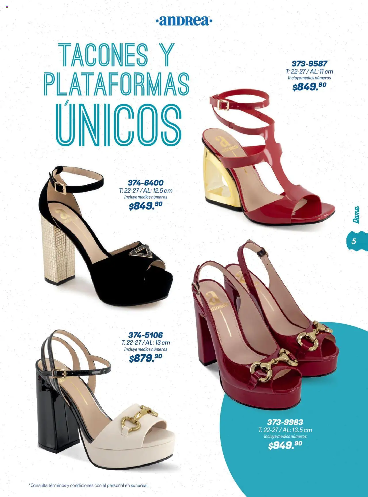 Nuevas ofertas de Andrea válidas en toda la República Mexicana desde el 22.06.2025. ¡Encuentra las mejores ofertas en Andrea catálogo Summer Time! | Página: 5