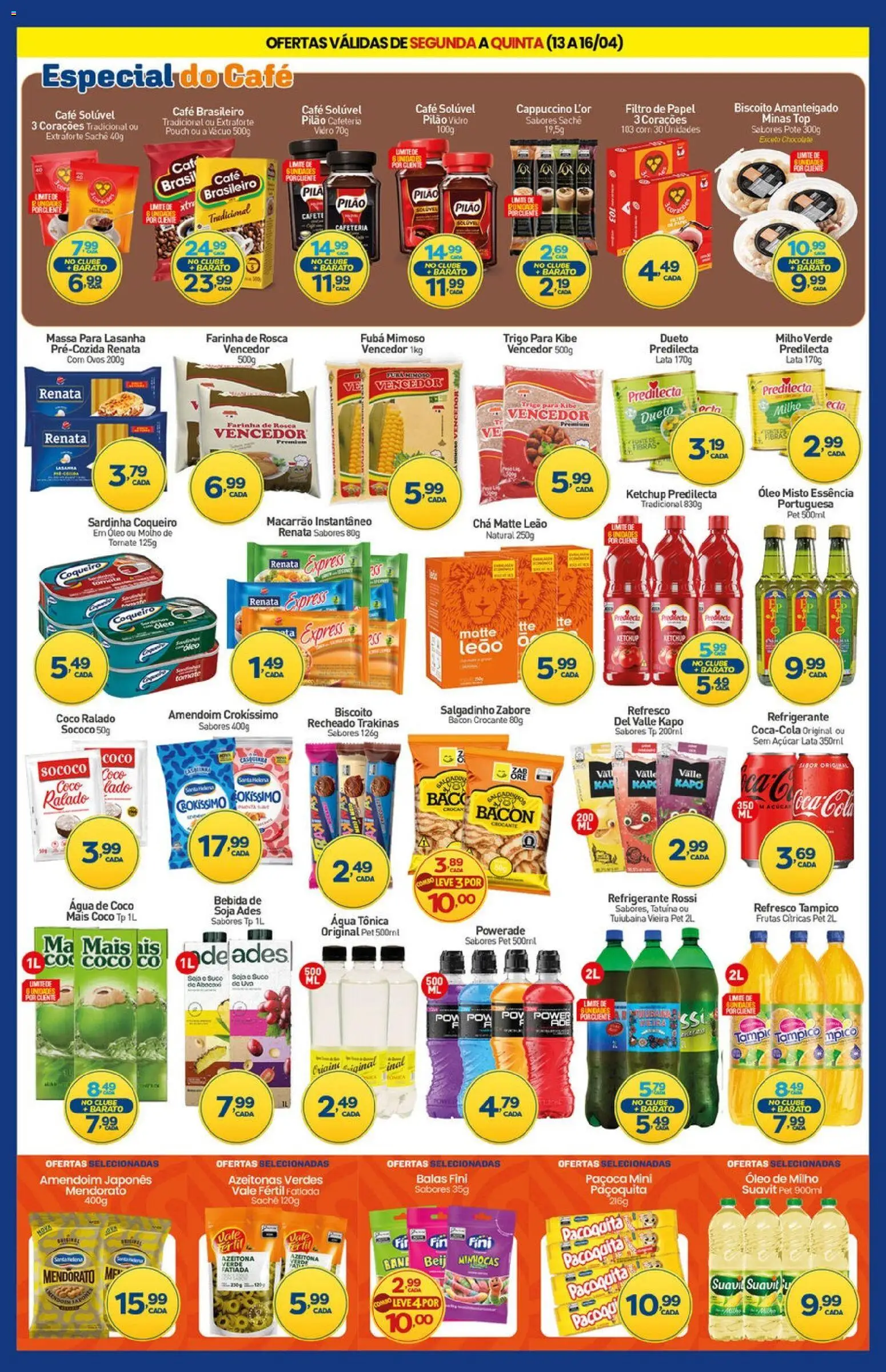 Rede Bom Lugar Folheto - válido de 13.04.2026 | Página: 2 | Produtos: Água tônica, Lasanha, Sardinha, Paçoca