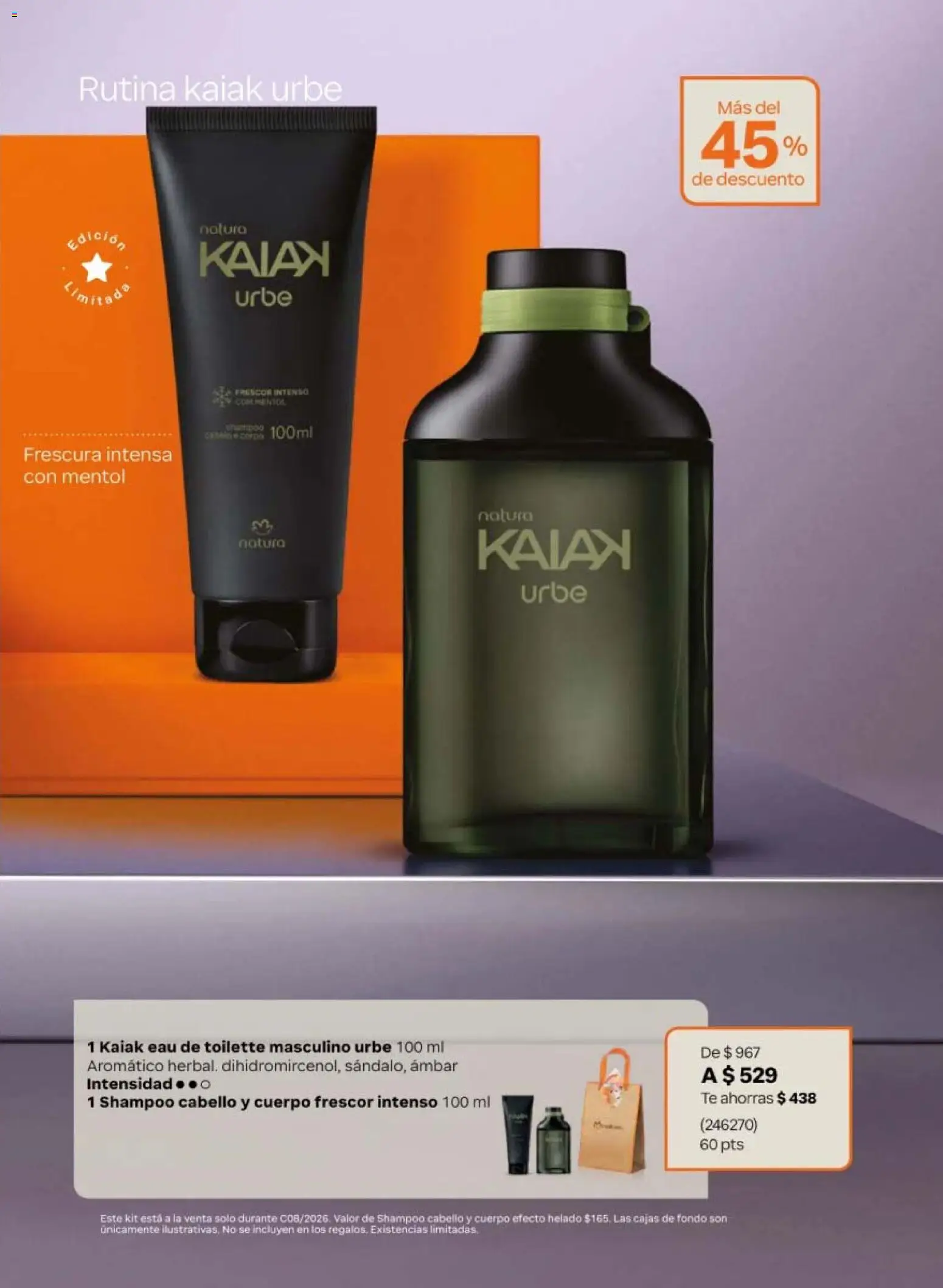 Nuevas ofertas de Natura válidas en toda la República Mexicana desde el 08.05.2026. ¡Encuentra las mejores ofertas en Natura campaña 8 2026! | Página: 17 | Productos: Helado, Té, Eau de toilette