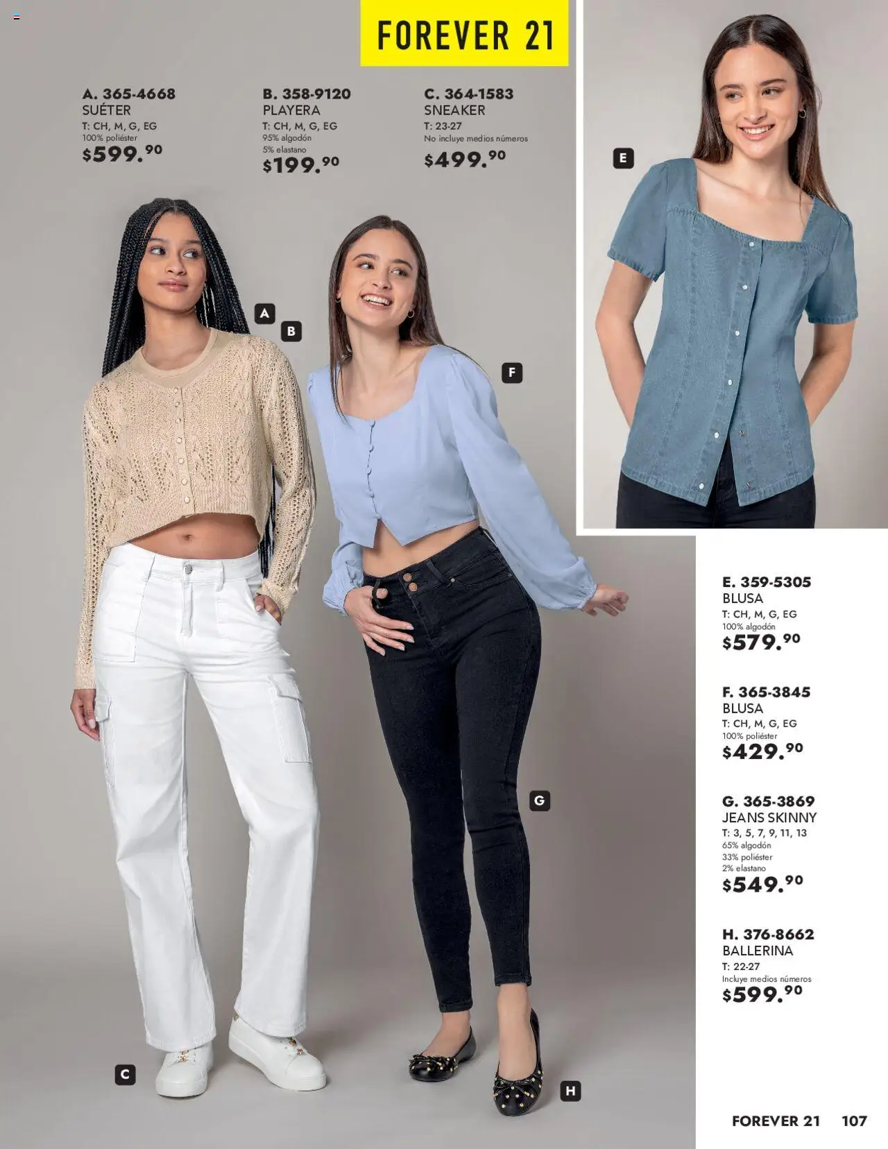 Nuevas ofertas de Andrea válidas en toda la República Mexicana desde el 23.06.2025. ¡Encuentra las mejores ofertas en Andrea catálogo Forever 21! | Página: 25 | Productos: Blusa, Suéter, Algodón, Playera