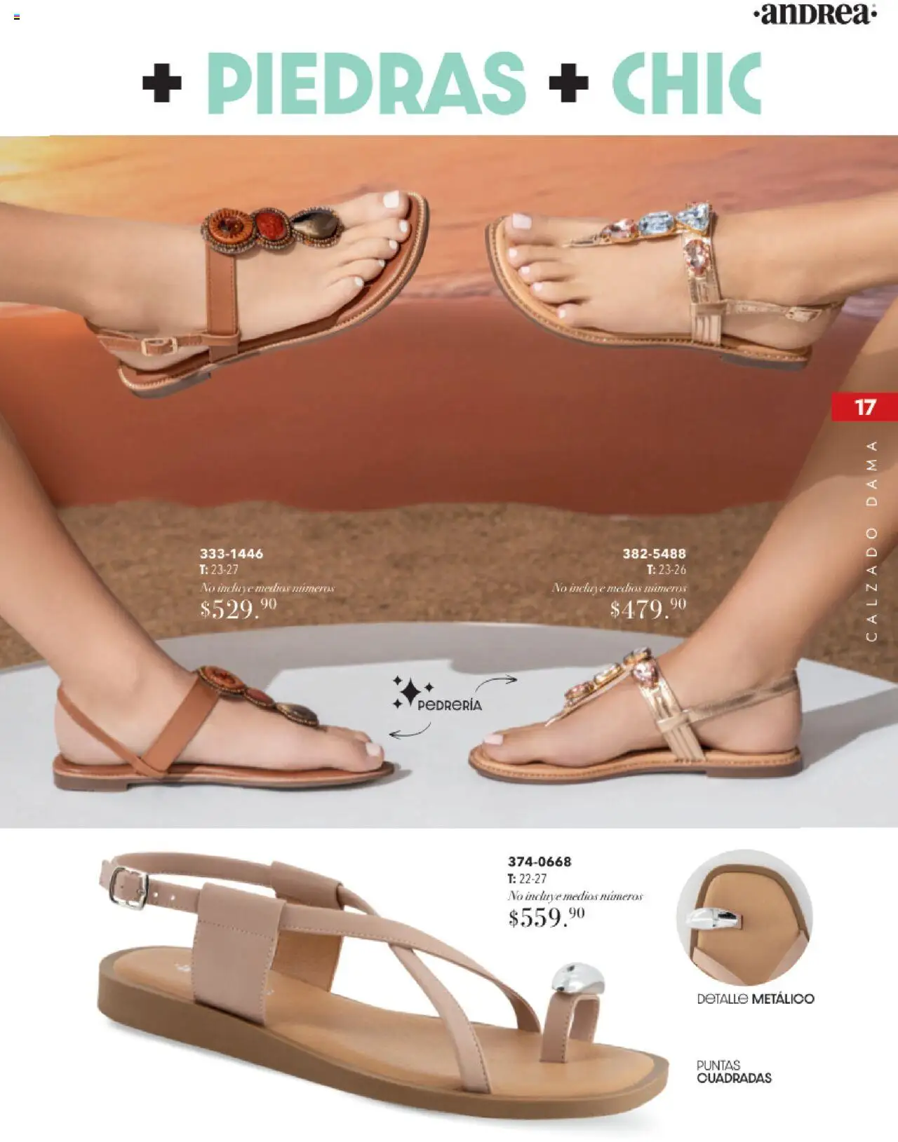 Nuevas ofertas de Andrea válidas en toda la República Mexicana desde el 17.08.2025. ¡Encuentra las mejores ofertas en Andrea - Catálogo Tropical Otoño / Invierno! | Página: 17