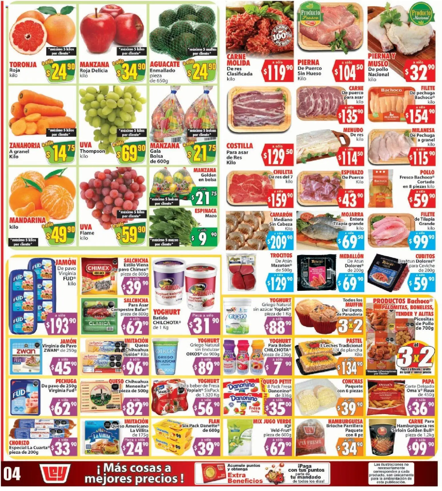 Nuevas ofertas de Casa Ley válidas en toda la República Mexicana desde el 14.11.2025. ¡Encuentra las mejores ofertas en Casa Ley folleto Comarca! | Página: 4 | Productos: Fresa, Bolsa, Pastel, Plancha