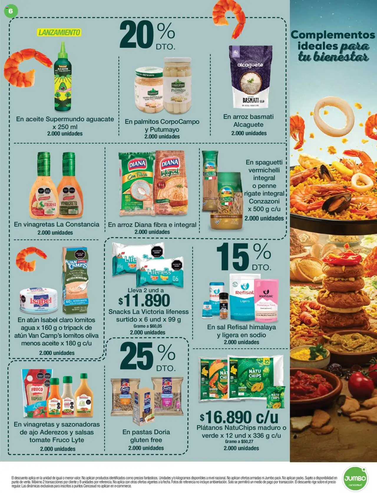 Jumbo revista - valida desde el 14.08.2025 | Página: 6 | Productos: Plátanos, Atún, Mermelada, Tomate