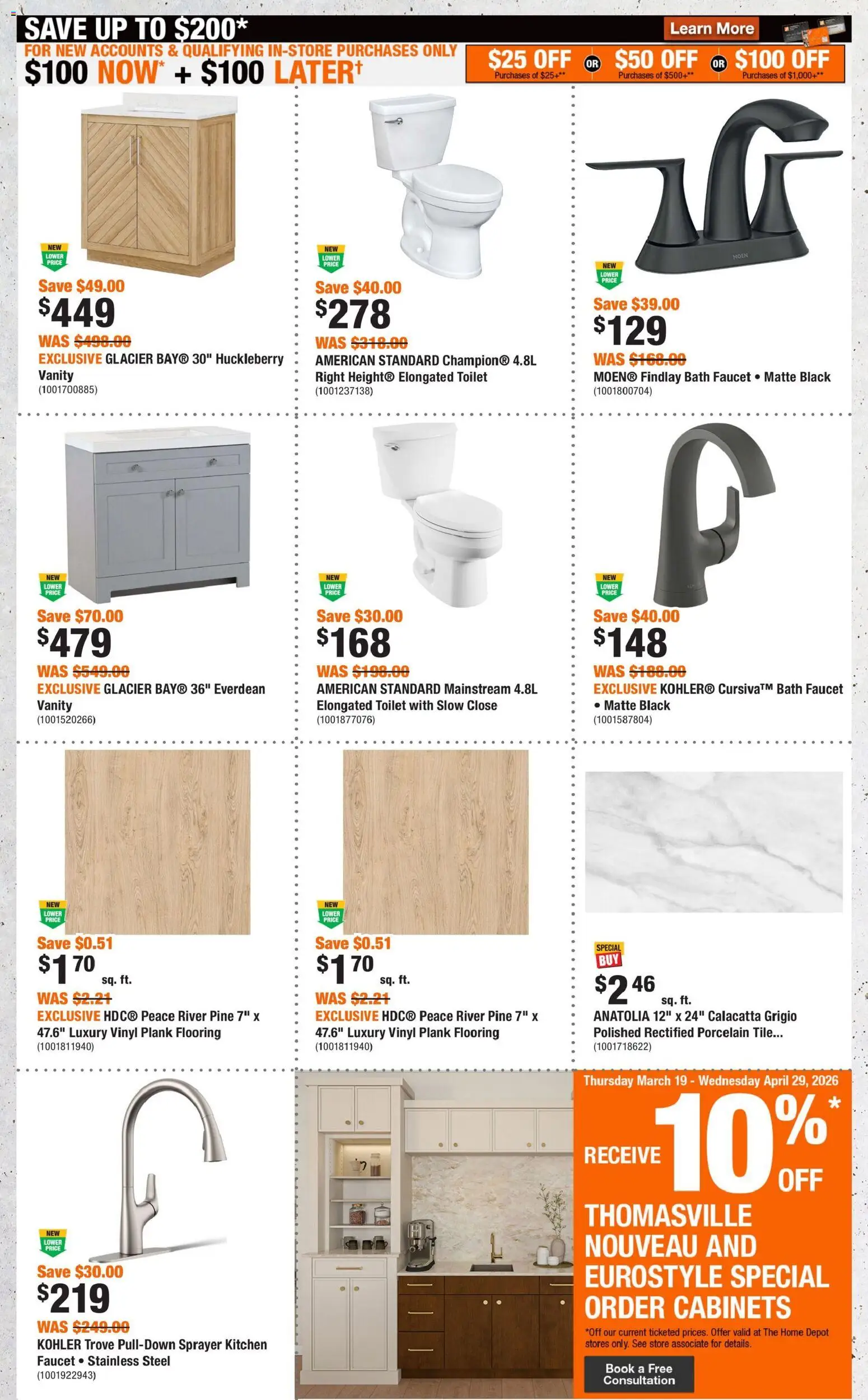 Home Depot flyer valid from 16.04.2026 | Page: 9 | Products: Bath
