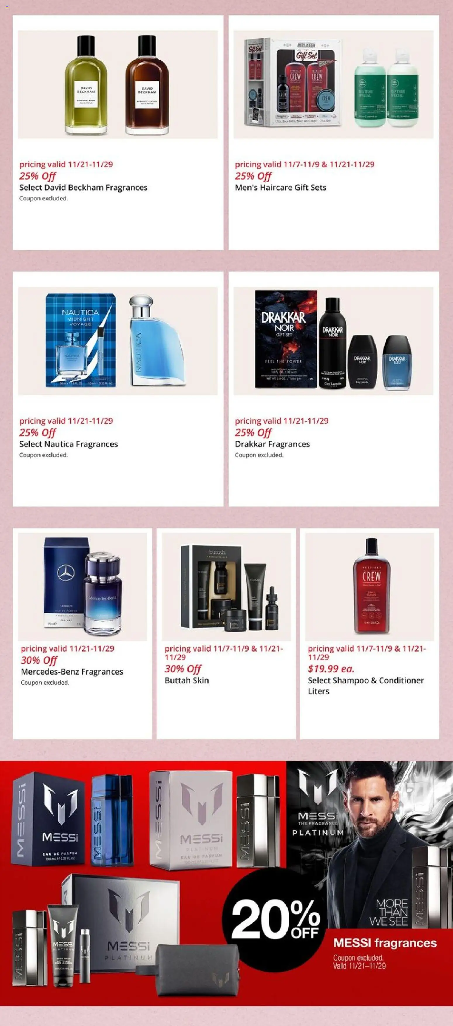 JCPenney Black Friday Men´s Deals - valid from 21.11.2025 | Page: 9 | Products: Fragrance, Shampoo, Conditioner
