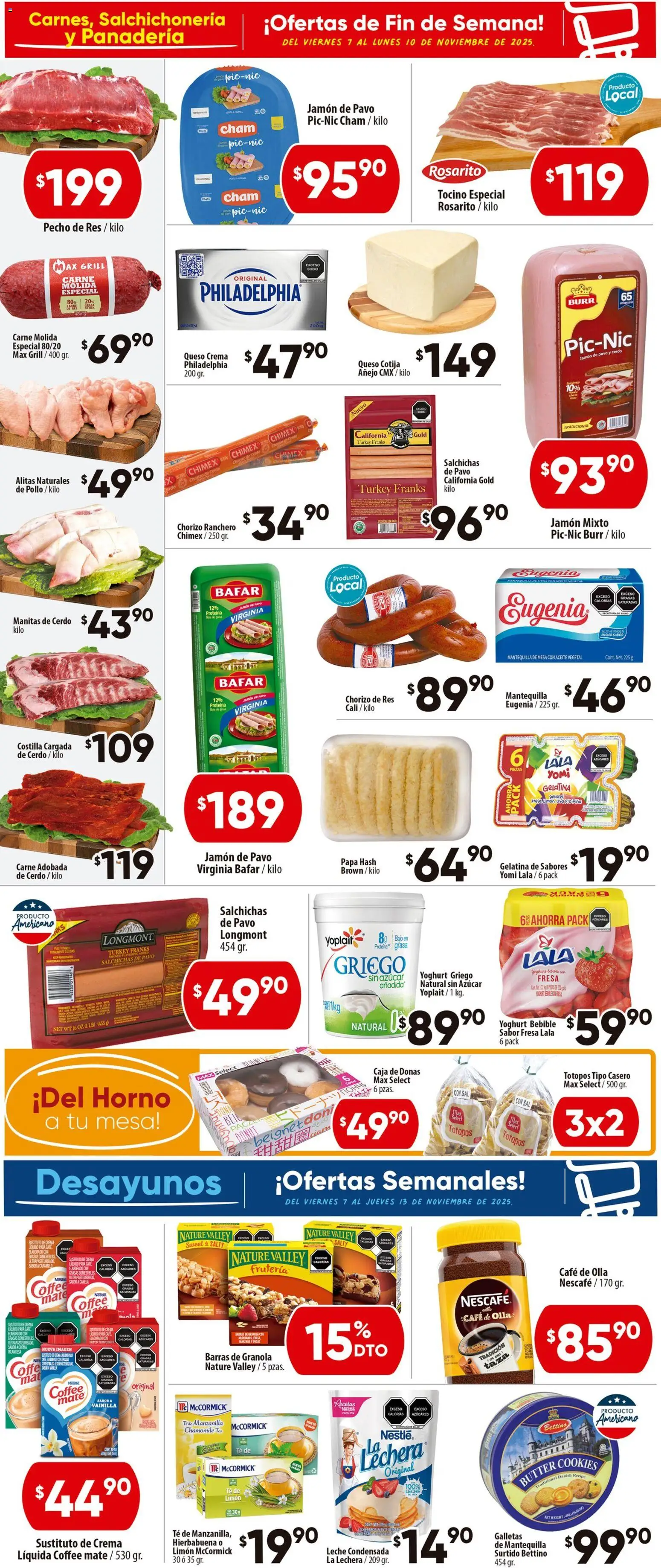 Nuevas ofertas de Calimax válidas en toda la República Mexicana desde el 07.11.2025. ¡Encuentra las mejores ofertas en Calimax folleto Tijuana! | Página: 2 | Productos: Papa, Horno, Leche, Galletas