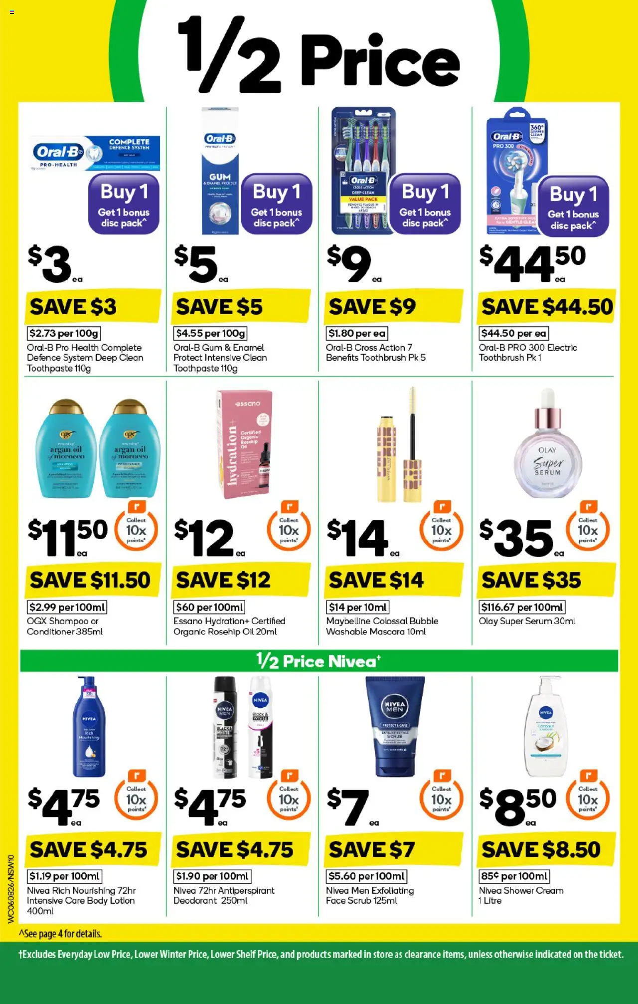 Woolworths catalogue - valid from 06.08.2025 | Page: 10 | Products: Shampoo, Antiperspirant, Cream, Body lotion