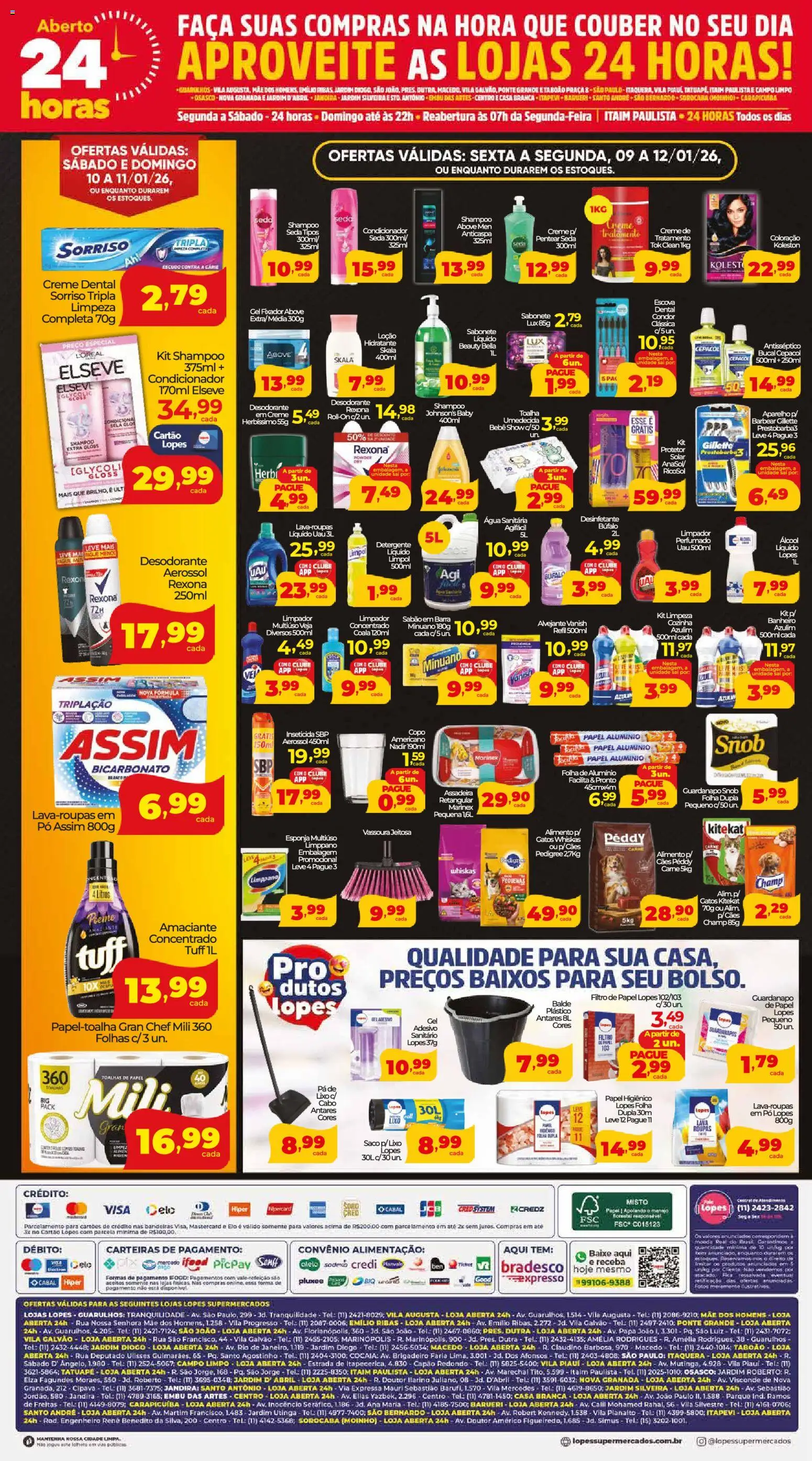 Lopes Supermercados Folheto - válido de 09.01.2026 | Página: 4 | Produtos: Filtro de papel, Creme, Vanish, Fixador