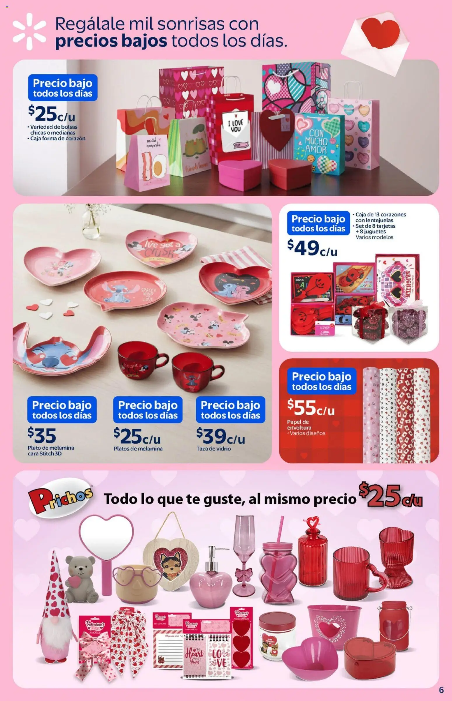 Nuevas ofertas de Walmart válidas en toda la República Mexicana desde el 14.01.2026. ¡Encuentra las mejores ofertas en Walmart catálogo Detalles que enamoran a precios bajos! | Página: 6 | Productos: Taza, Lentejuelas, Té, Caja