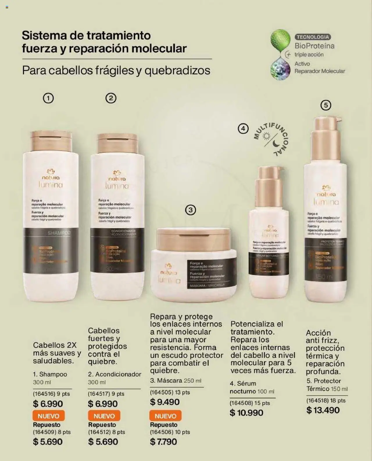 Natura catálogo │ válido desde el 09.07.2025 | Página: 125 | Productos: Térmica, Shampoo, Té, Serum