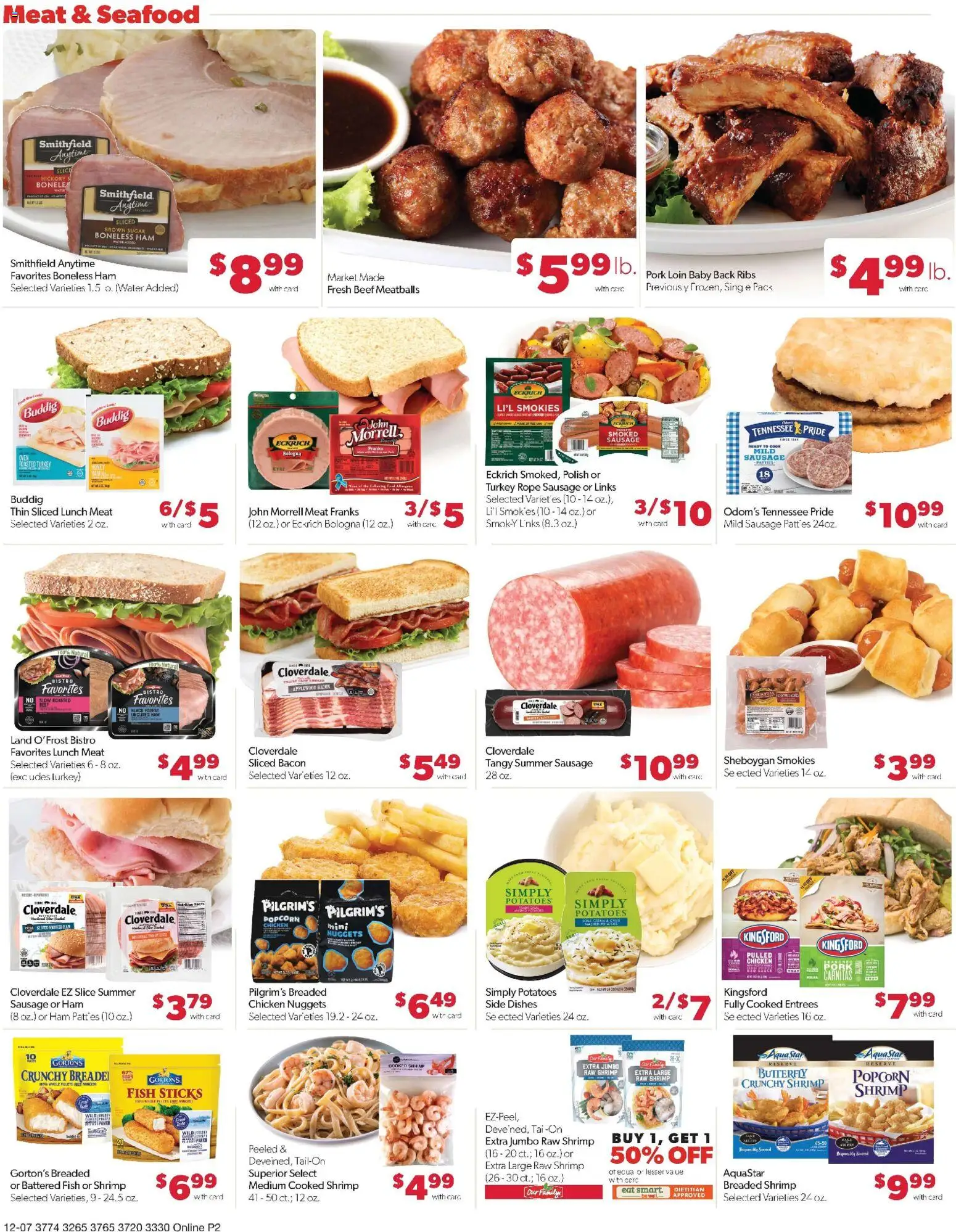 Family Fare Weekly Ad - NE - valid from 07.12.2025 | Page: 11 | Products: Ham, Pork, Sugar, Seafood