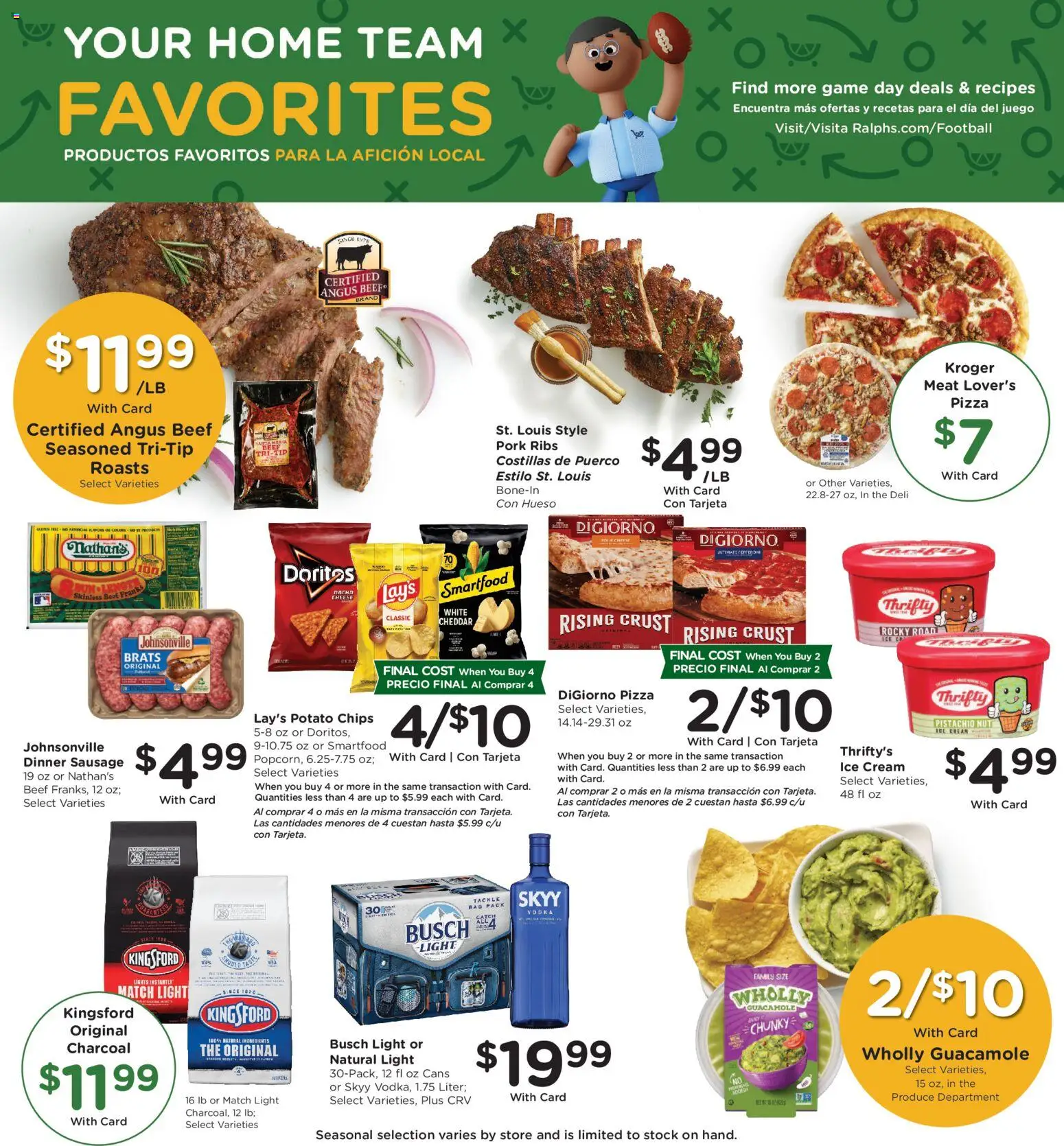 Ralphs Weekly Ad - valid from 02.01.2026 | Page: 8 | Products: Pork, Cream, Sausage, Bag