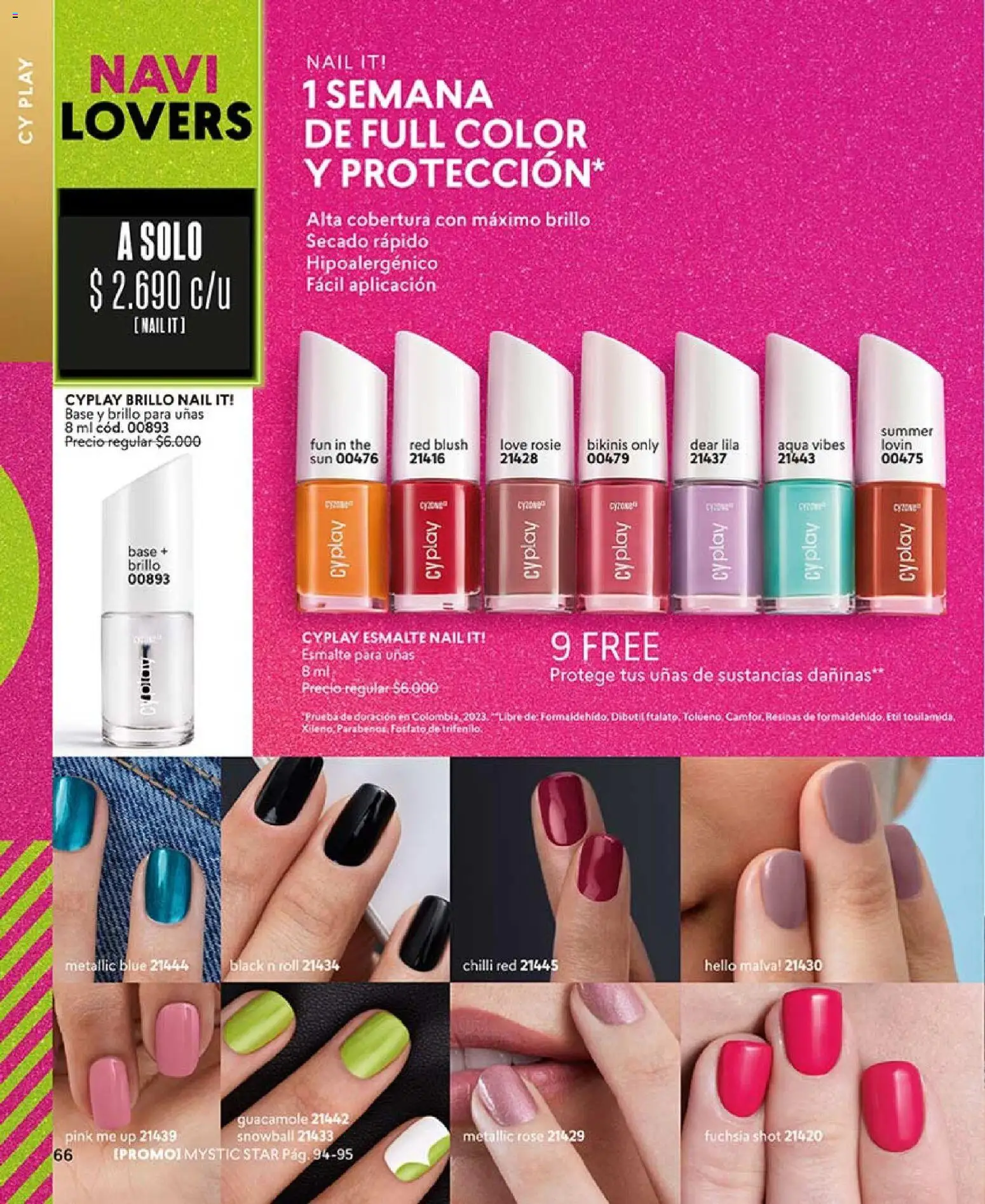 Catálogo CyZone Campaña 18 │ válido desde el 01.12.2025 | Página: 66 | Productos: Brillo, Base