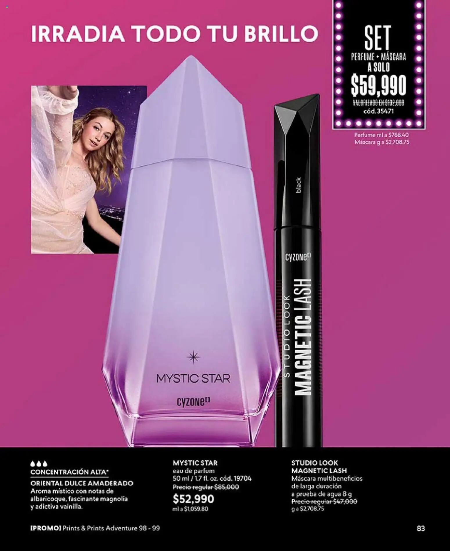 CyZone revista - valida desde el 01.02.2026 | Página: 83 | Productos: Agua, Brillo, Perfume, Máscara