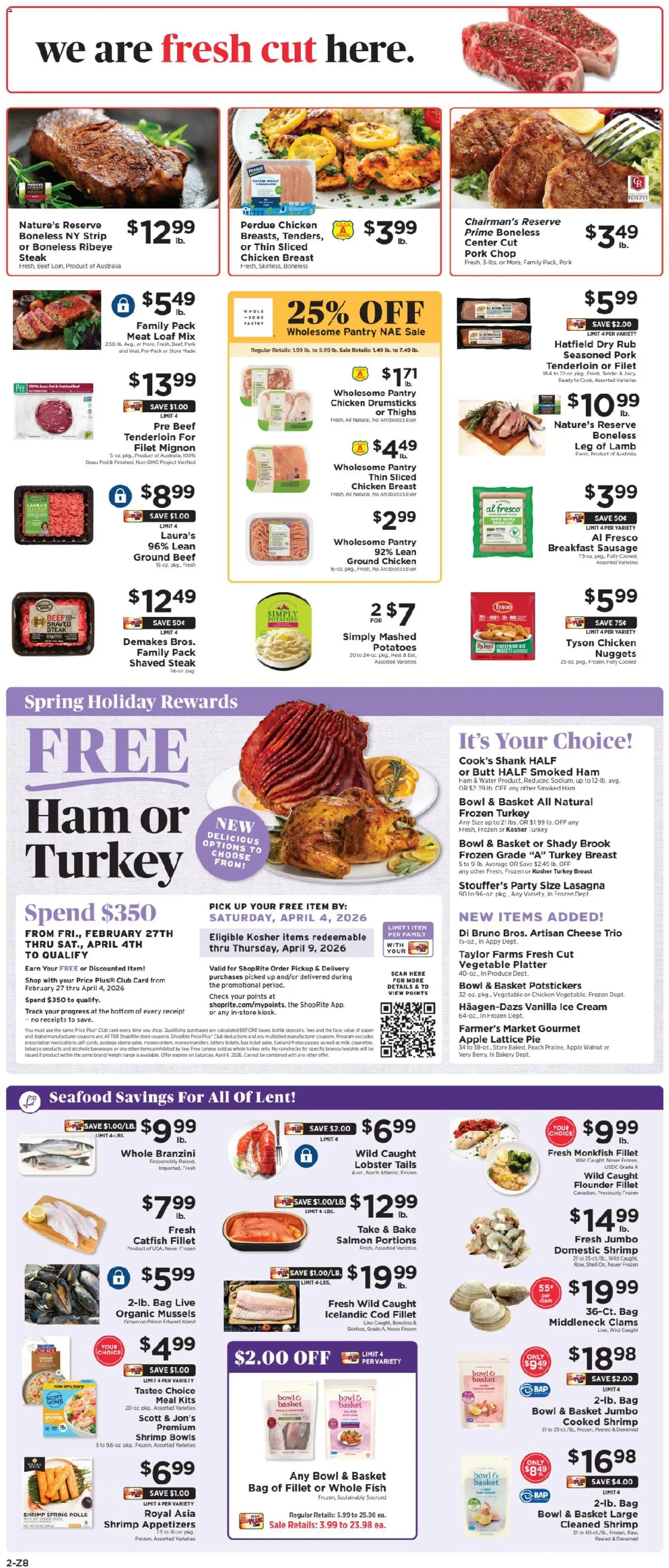 ShopRite Weekly Ad - valid from 13.03.2026 | Page: 2 | Products: Cheese, Beet, Peach, Bag