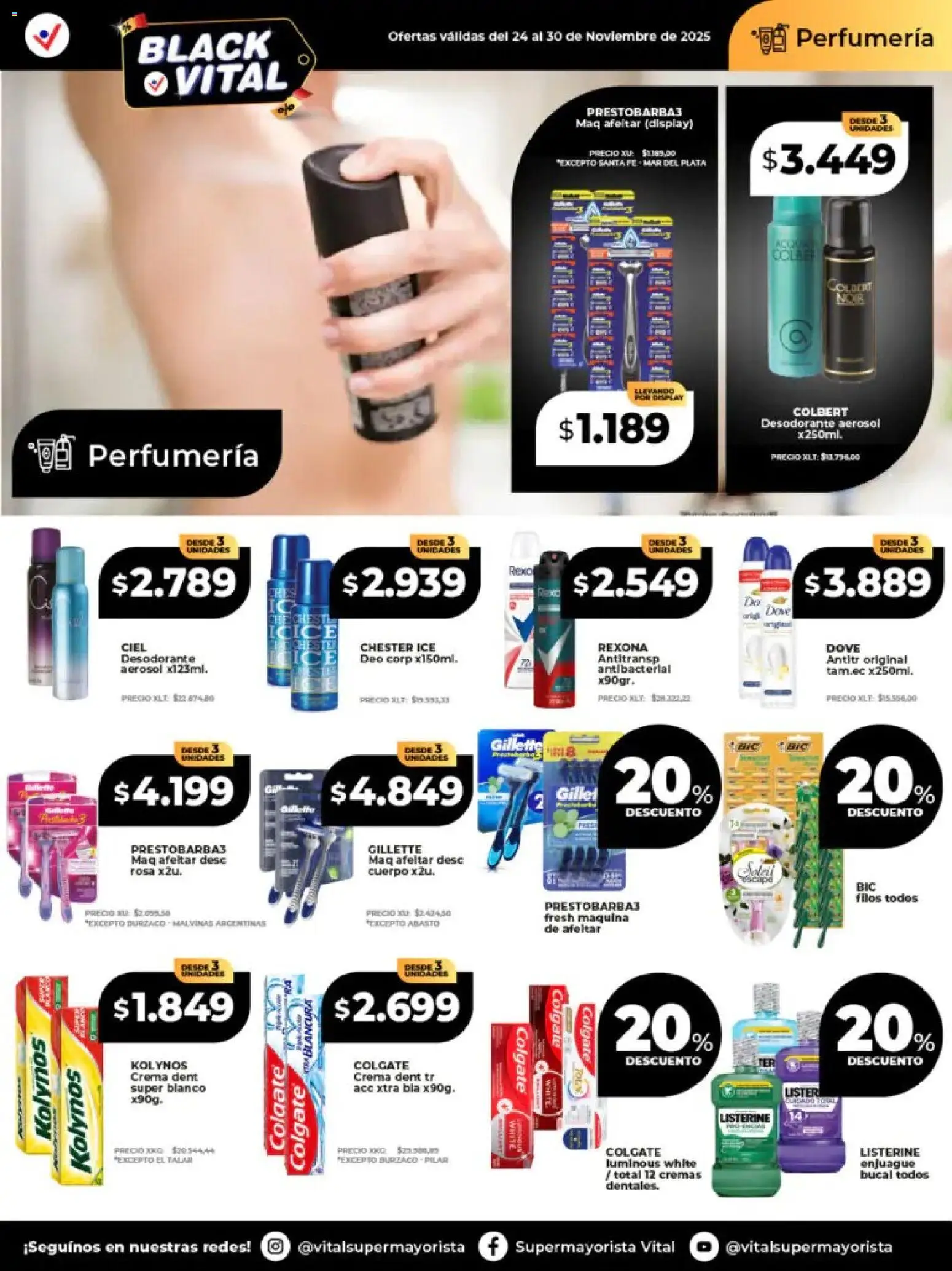 Vital - Ofertas - Santa Fe │ válido desde el 24.11.2025 | Página: 3 | Productos: Desodorante, Crema