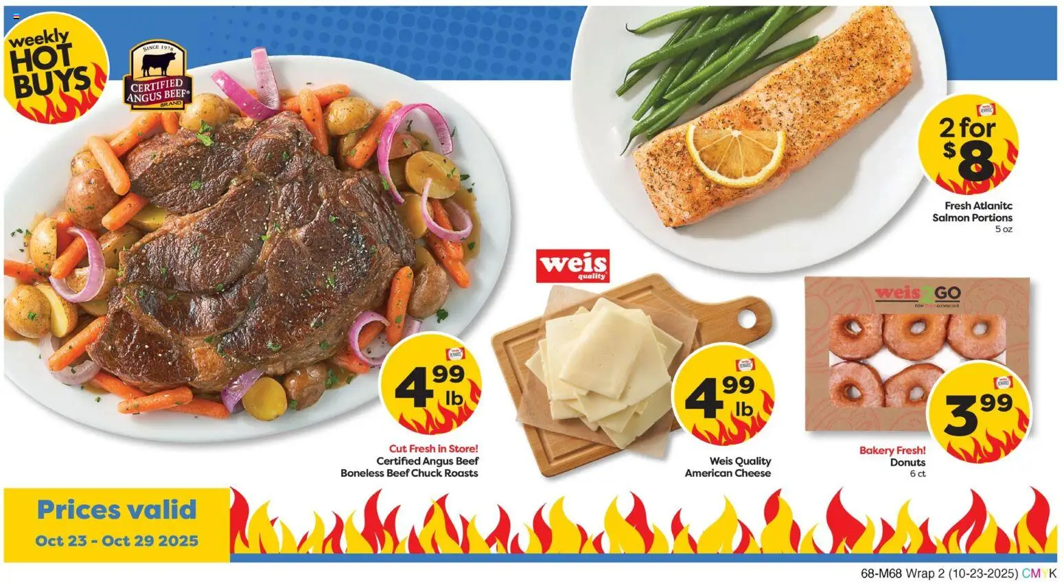 Weis Weekly Circular - MD - valid from 23.10.2025 | Page: 2 | Products: Bakery, Cheese, Beef