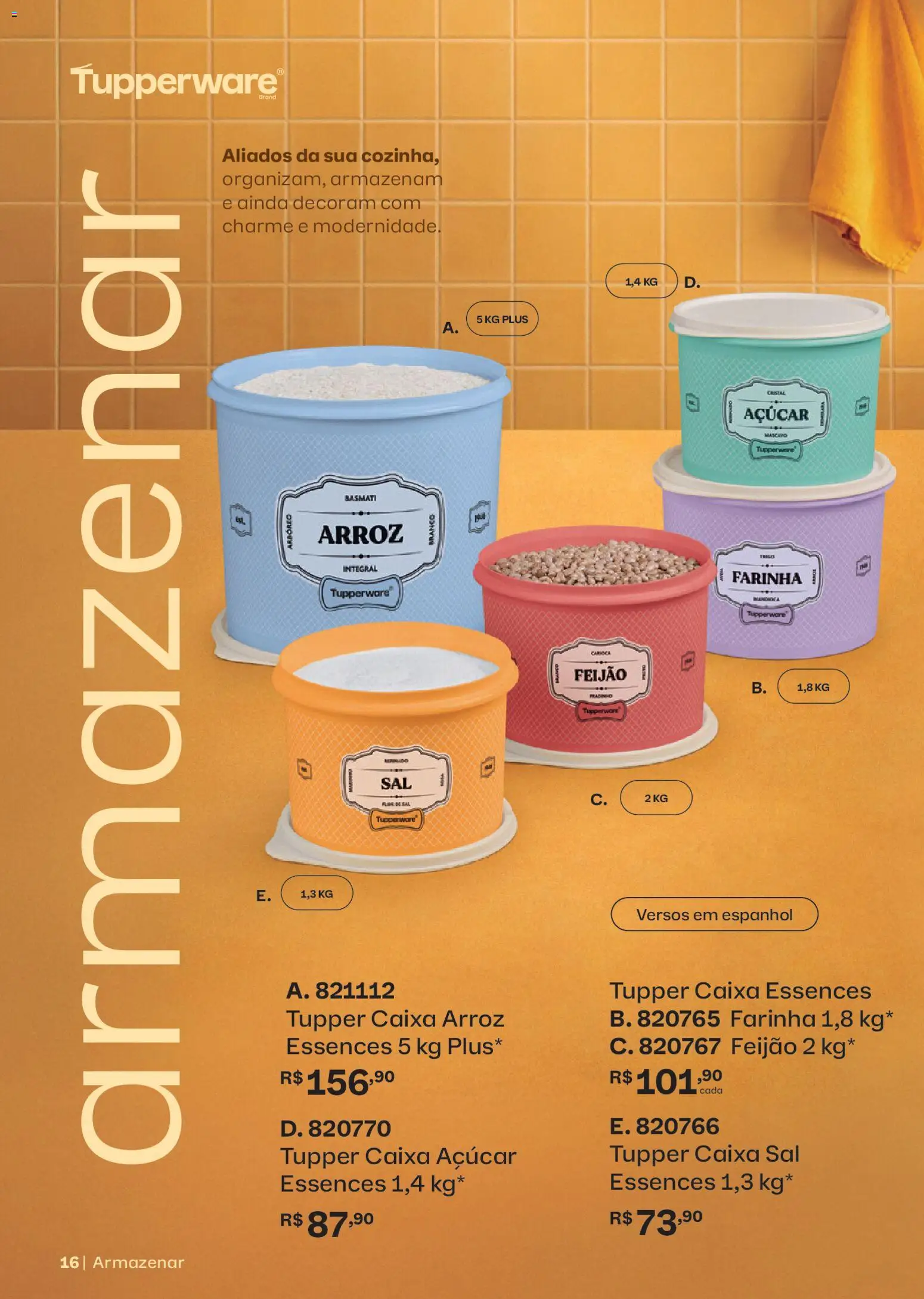 Tupperware Folheto - válido de 01.05.2026 | Página: 16 | Produtos: Feijão, Caixa, Arroz, Açúcar