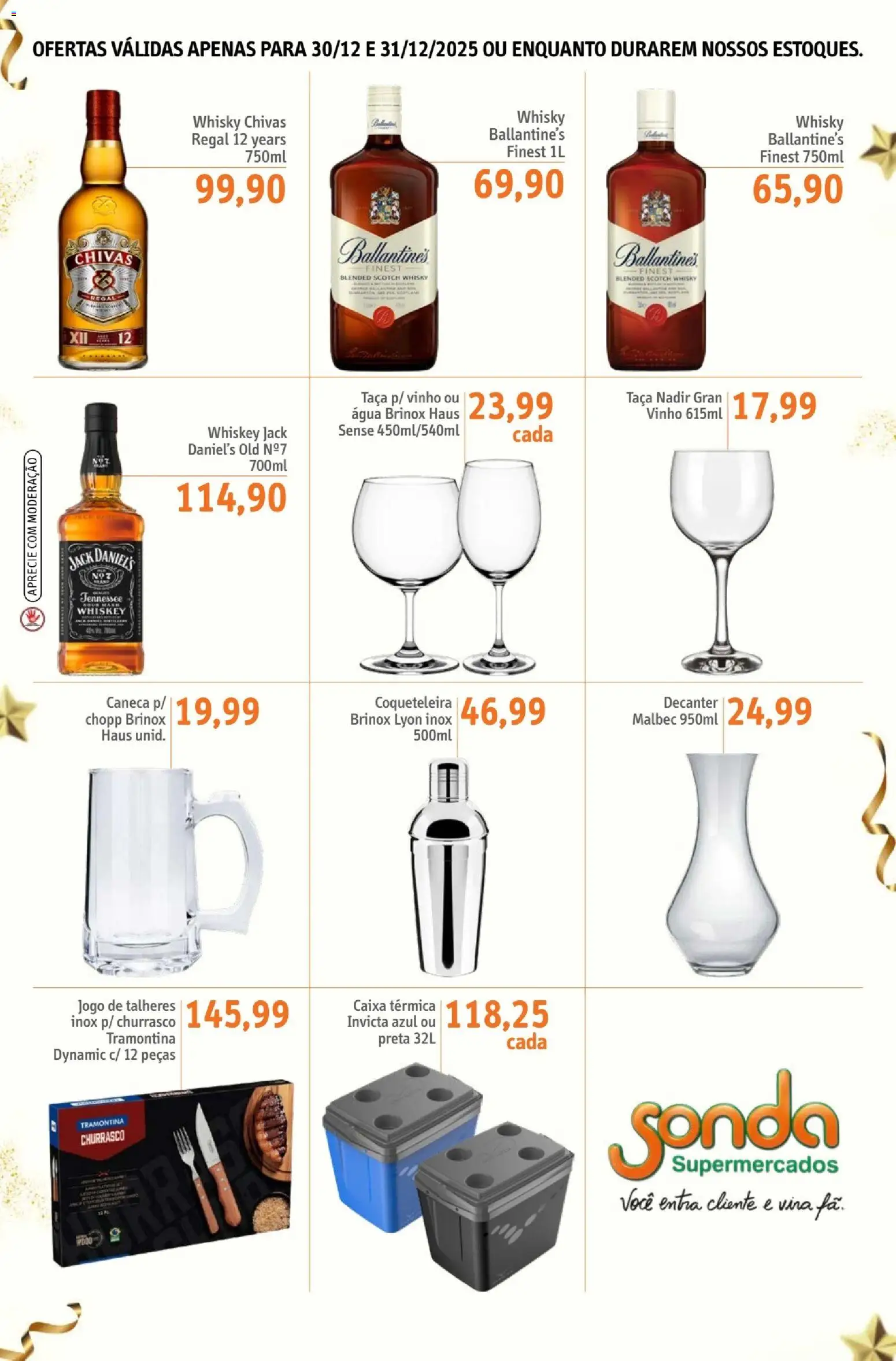 Sonda Folheto - válido de 30.12.2025 | Página: 15 | Produtos: Whisky, Talheres, Caixa, Vinho
