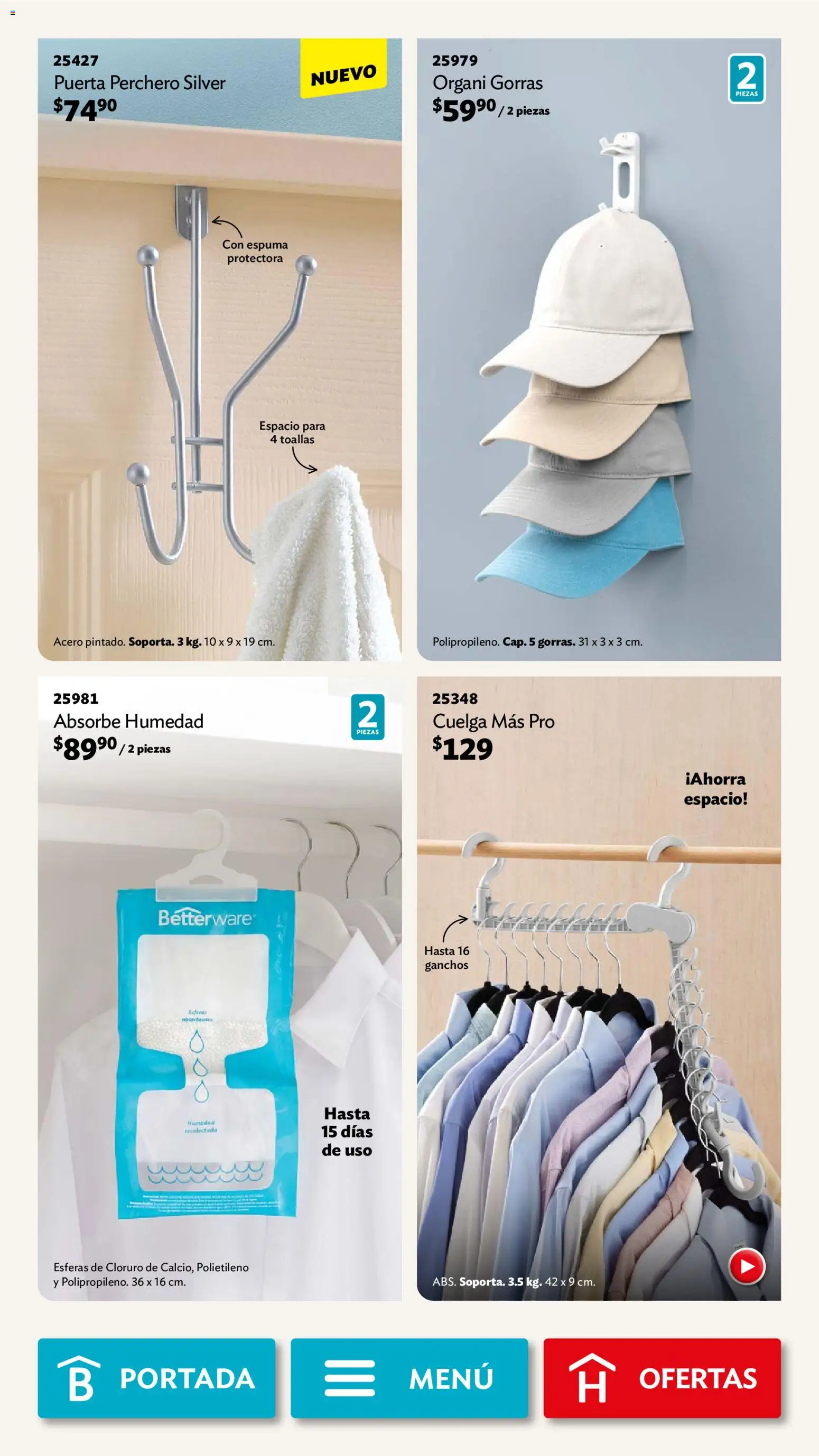 Nuevas ofertas de Betterware válidas en toda la República Mexicana desde el 05.01.2026. ¡Encuentra las mejores ofertas en Betterware campaña 1 2026! | Página: 18 | Productos: Espuma, Toallas, Perchero