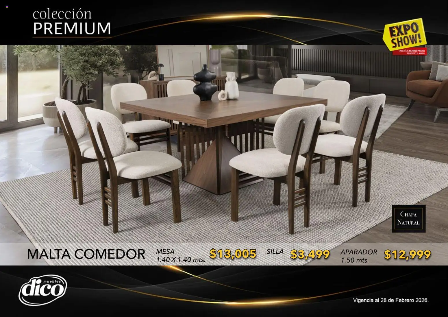 Nuevas ofertas de Muebles Dico válidas en toda la República Mexicana desde el 10.02.2026. ¡Encuentra las mejores ofertas en Muebles Dico catálogo Colección Premium! | Página: 39