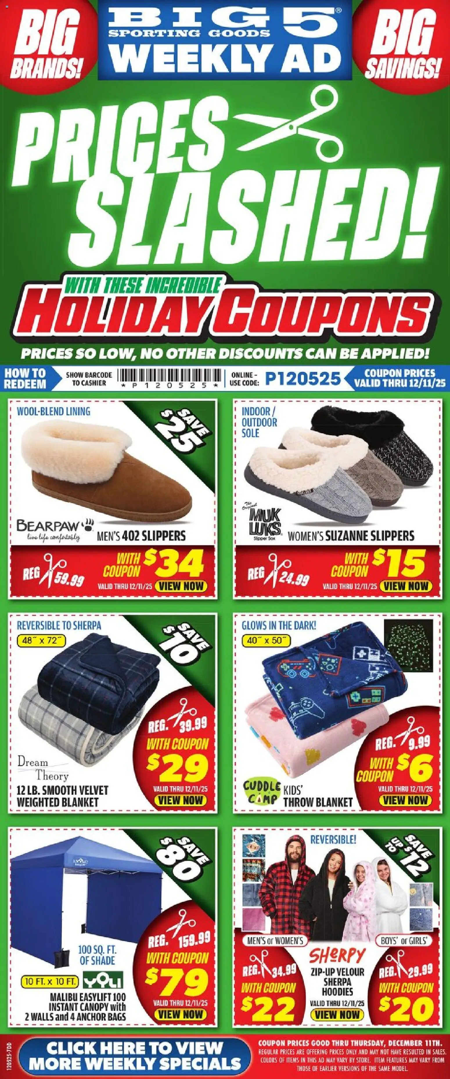 Big 5 Sporting Goods Weekly Ad - valid from 05.12.2025 | Page: 1