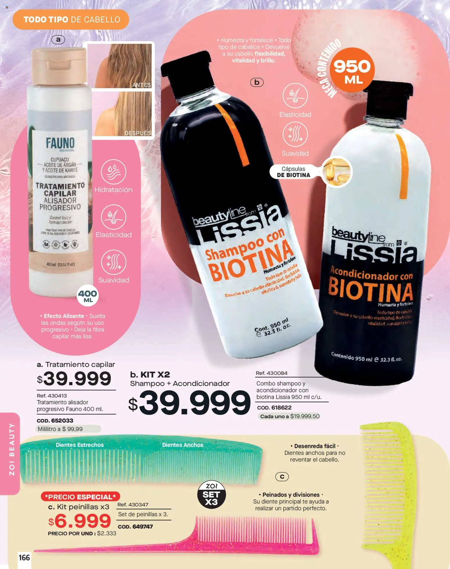 Pacifika revista - valida desde el 01.01.2026 | Página: 166 | Productos: Té, Shampoo, Acondicionador, Aceite