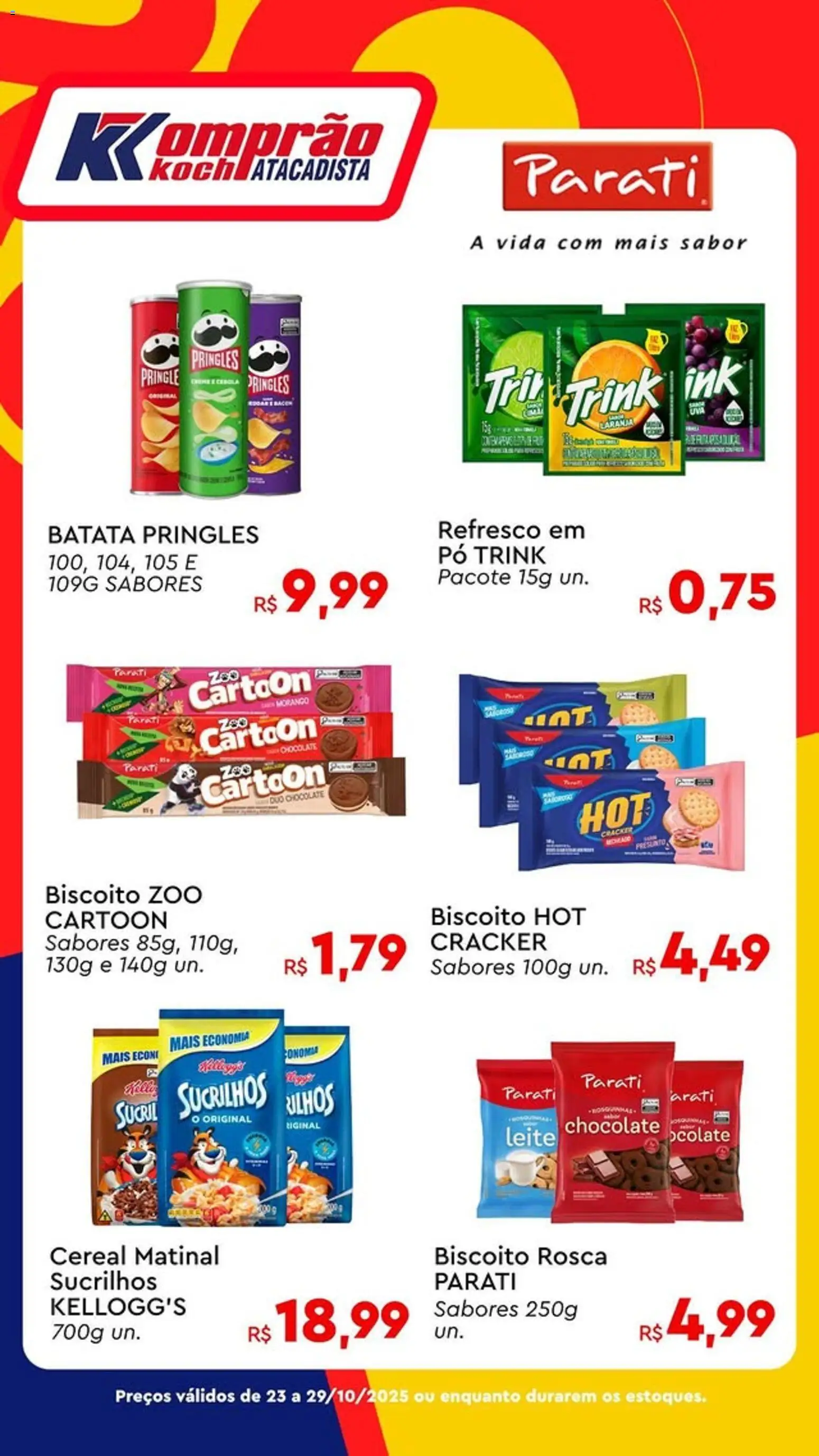Komprao Atacadista Folheto - válido de 23.10.2025 | Página: 1 | Produtos: Pó, Presunto, Sucrilhos, Batata