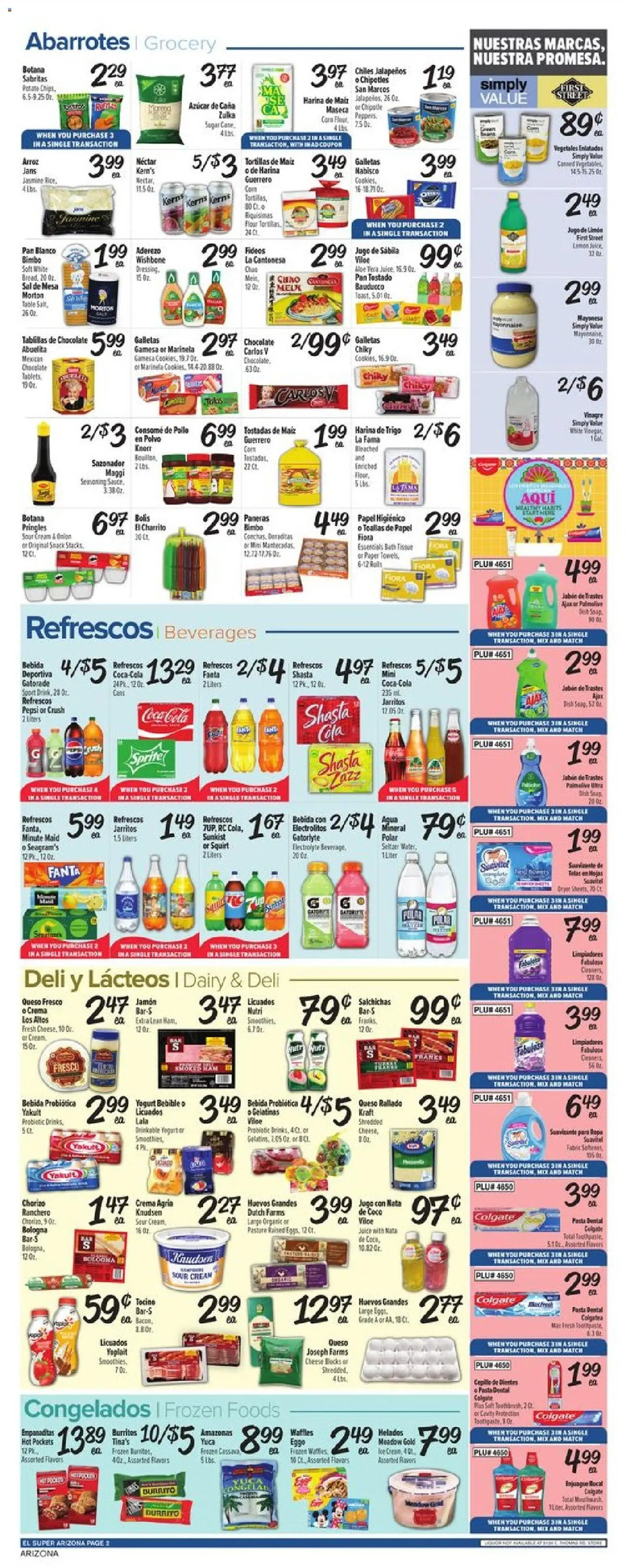 El Super Weekly Ad - AK - valid from 18.02.2026 | Page: 2 | Products: Bath, Cheese, Sour cream, Cream