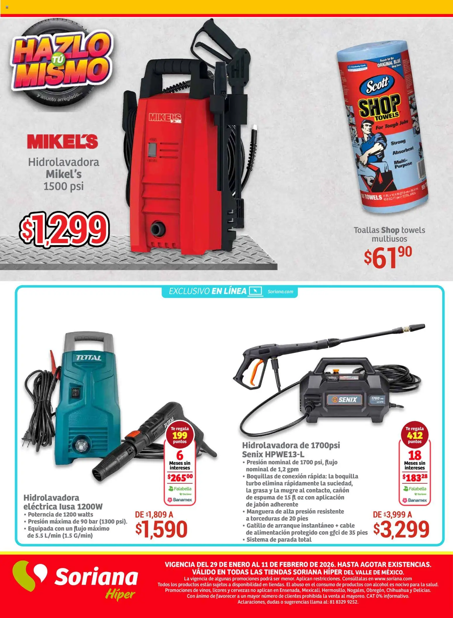 Nuevas ofertas de Soriana válidas en toda la República Mexicana desde el 29.01.2026. ¡Encuentra las mejores ofertas en Soriana - Preciazazaso Híper: Valle de México! | Página: 70 | Productos: Manguera, Cable, Té, Jabón