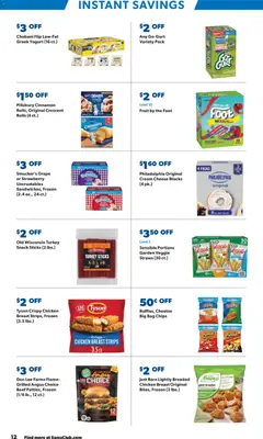 Preview of Sam's Club weekly ads valid from 18.03.2026 | Page: 12 | Products: Yogurt, Beef, Chips, Bag