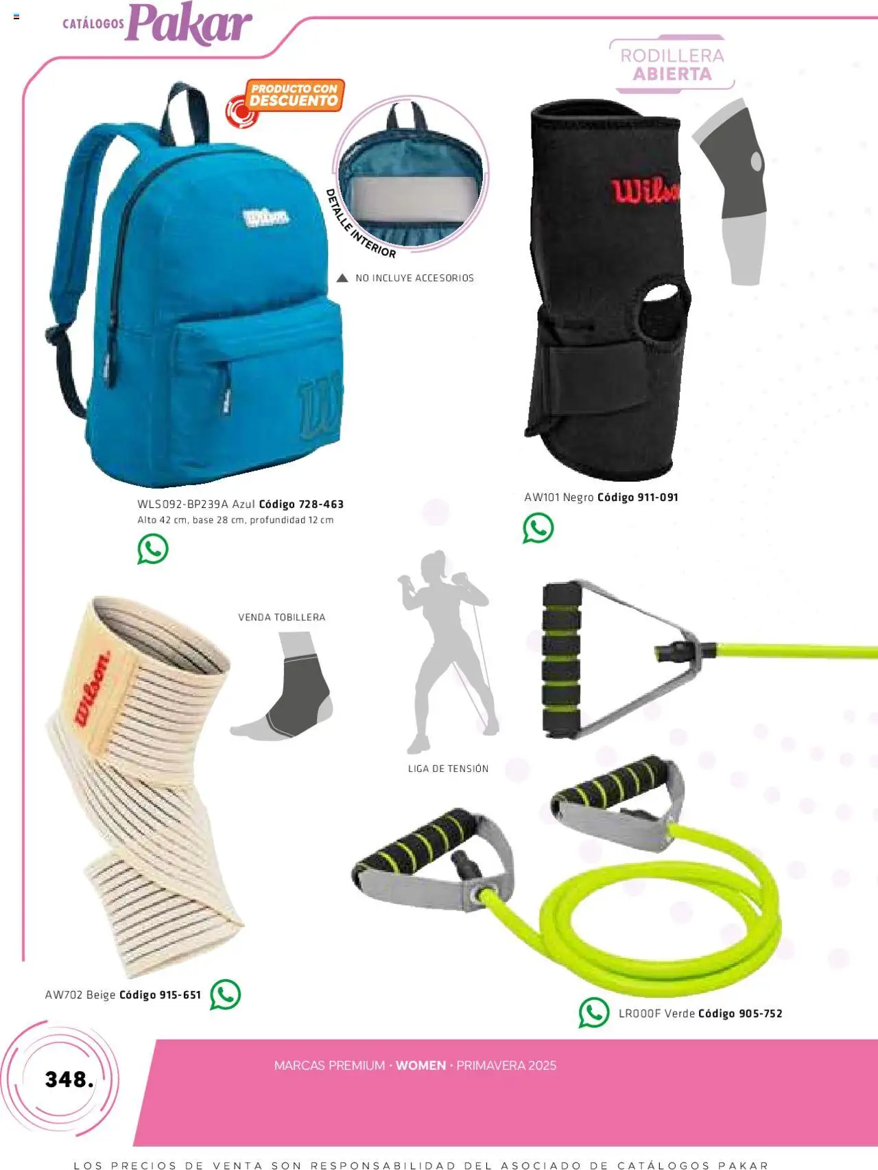 Nuevas ofertas de SC Pakar válidas en toda la República Mexicana desde el 06.03.2025. ¡Encuentra las mejores ofertas en SC Pakar catálogo Women! | Página: 348 | Productos: Tobillera, Liga