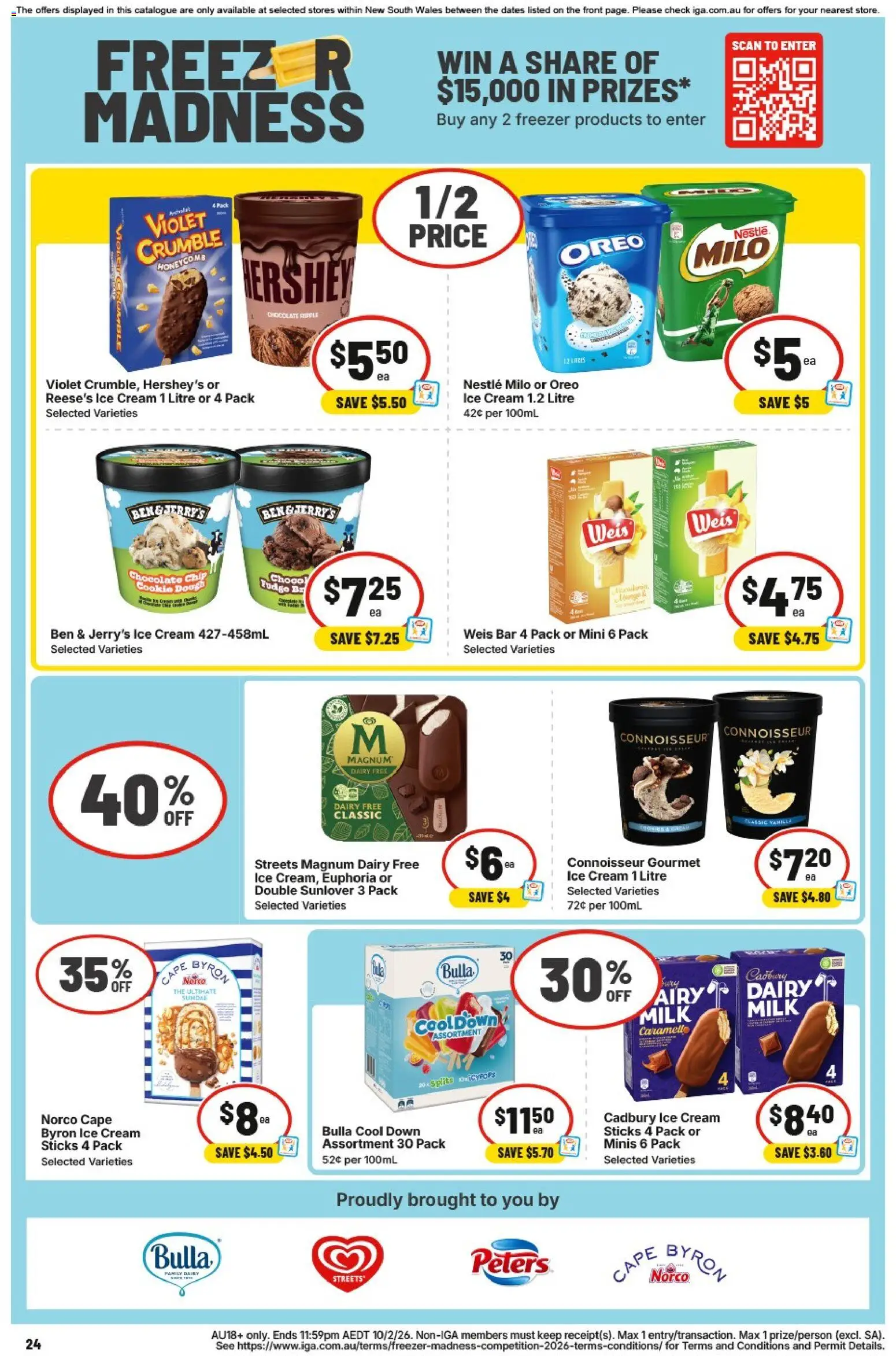 IGA catalogue - valid from 28.01.2026 | Page: 20 | Products: Dairy, Chocolate, Ice cream, Freezer