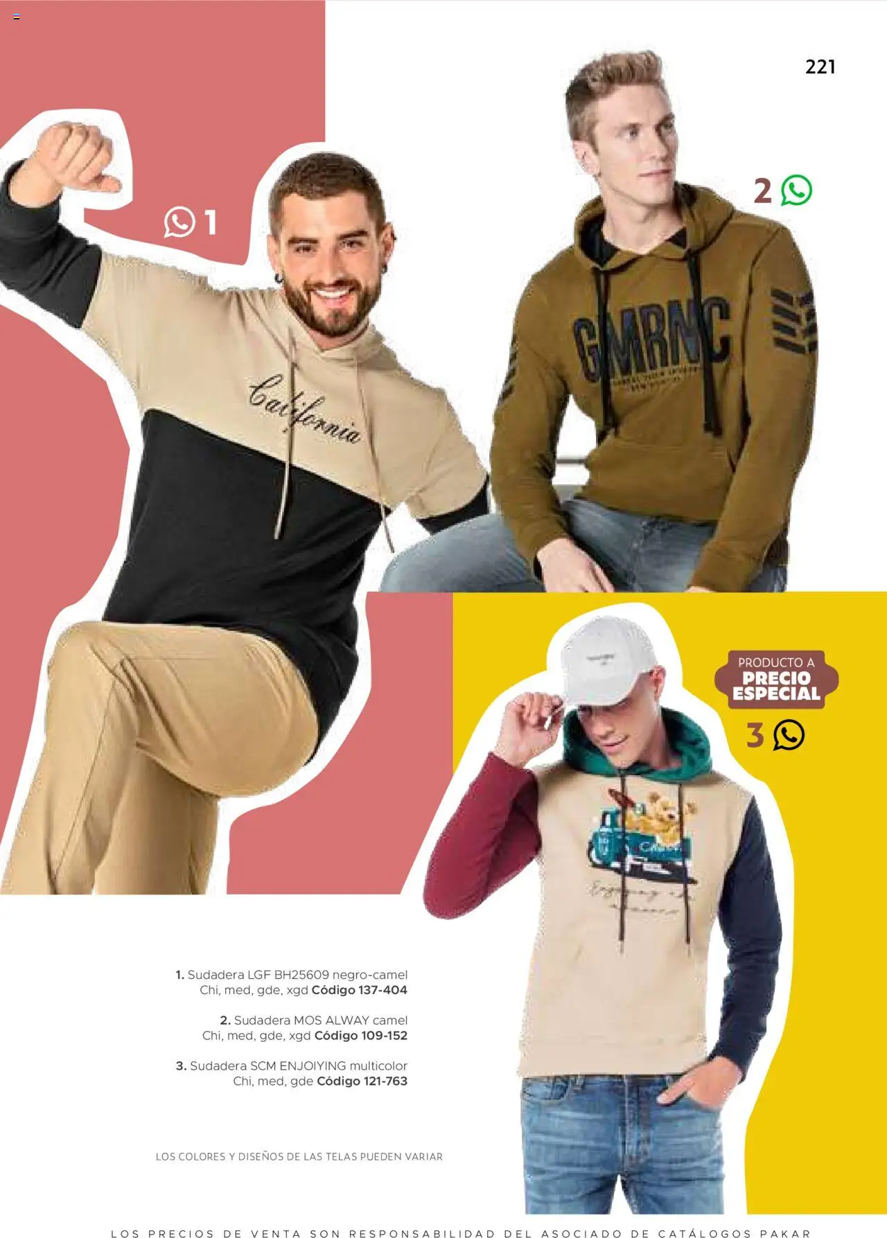 Nuevas ofertas de SC Pakar válidas en toda la República Mexicana desde el 24.07.2025. ¡Encuentra las mejores ofertas en SC Pakar Catálogo Ropa y Accesorios! | Página: 221 | Productos: Sudadera