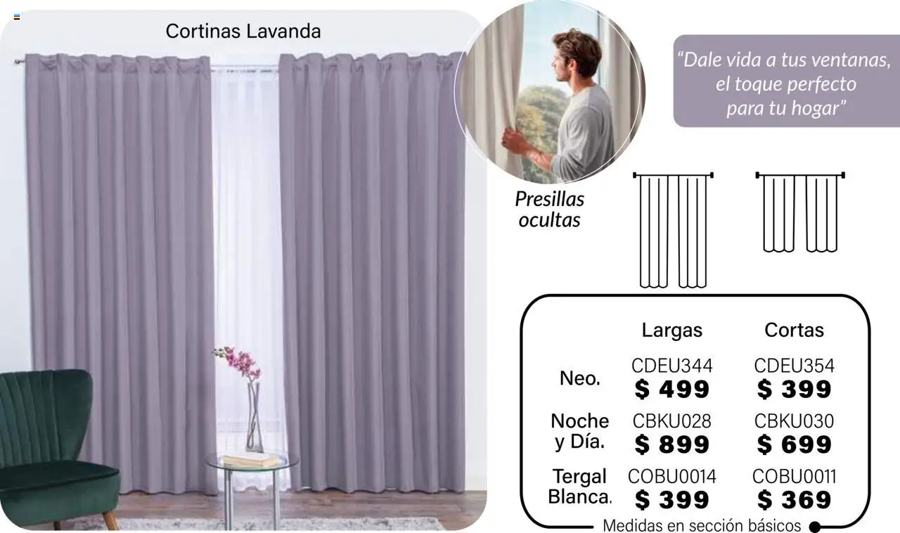 Nuevas ofertas de Colchas Concord válidas en toda la República Mexicana desde el 01.08.2025. ¡Encuentra las mejores ofertas en Colchas Concord - Catálogo! | Página: 363 | Productos: Cortinas